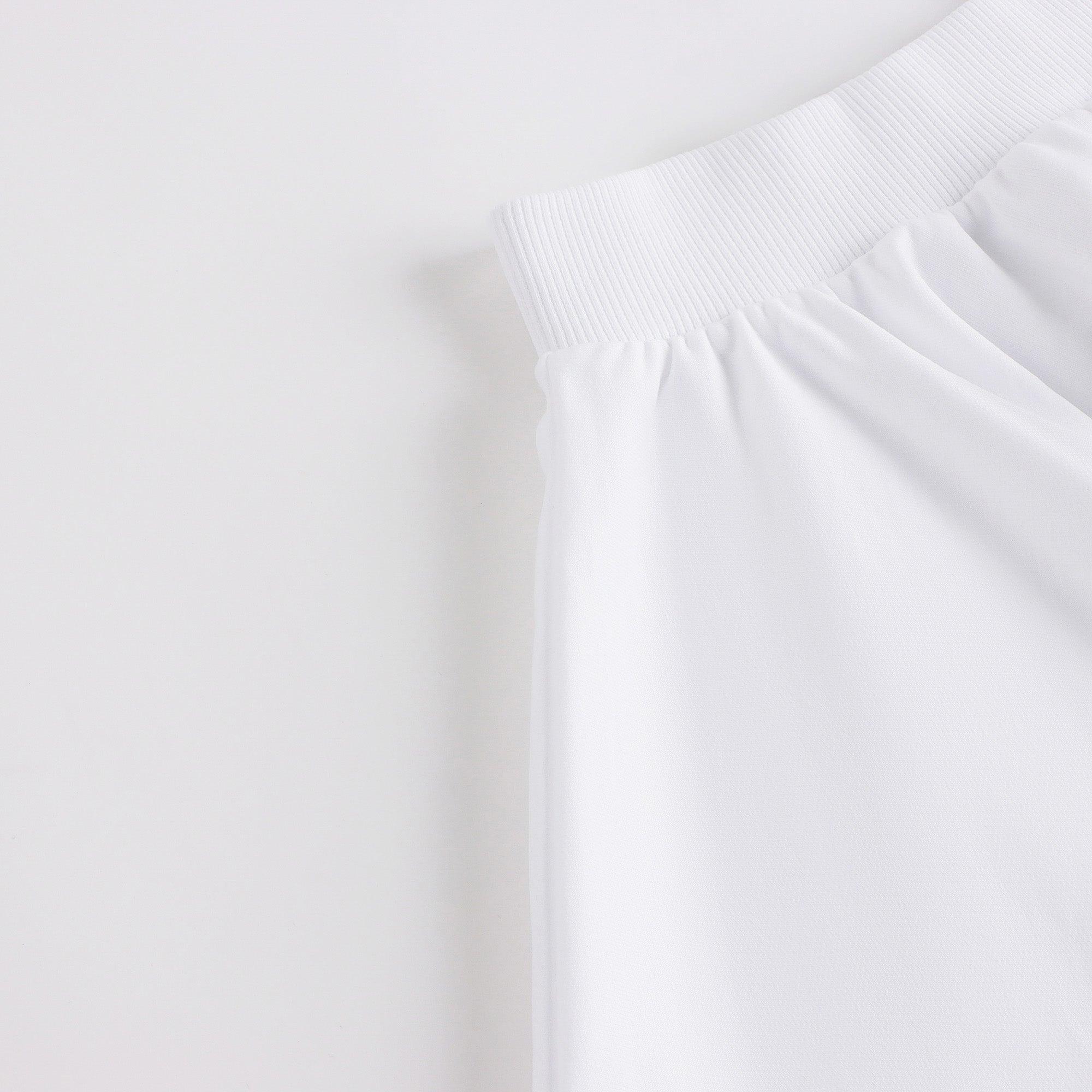 Girls White Bear Printed Cotton Skirt