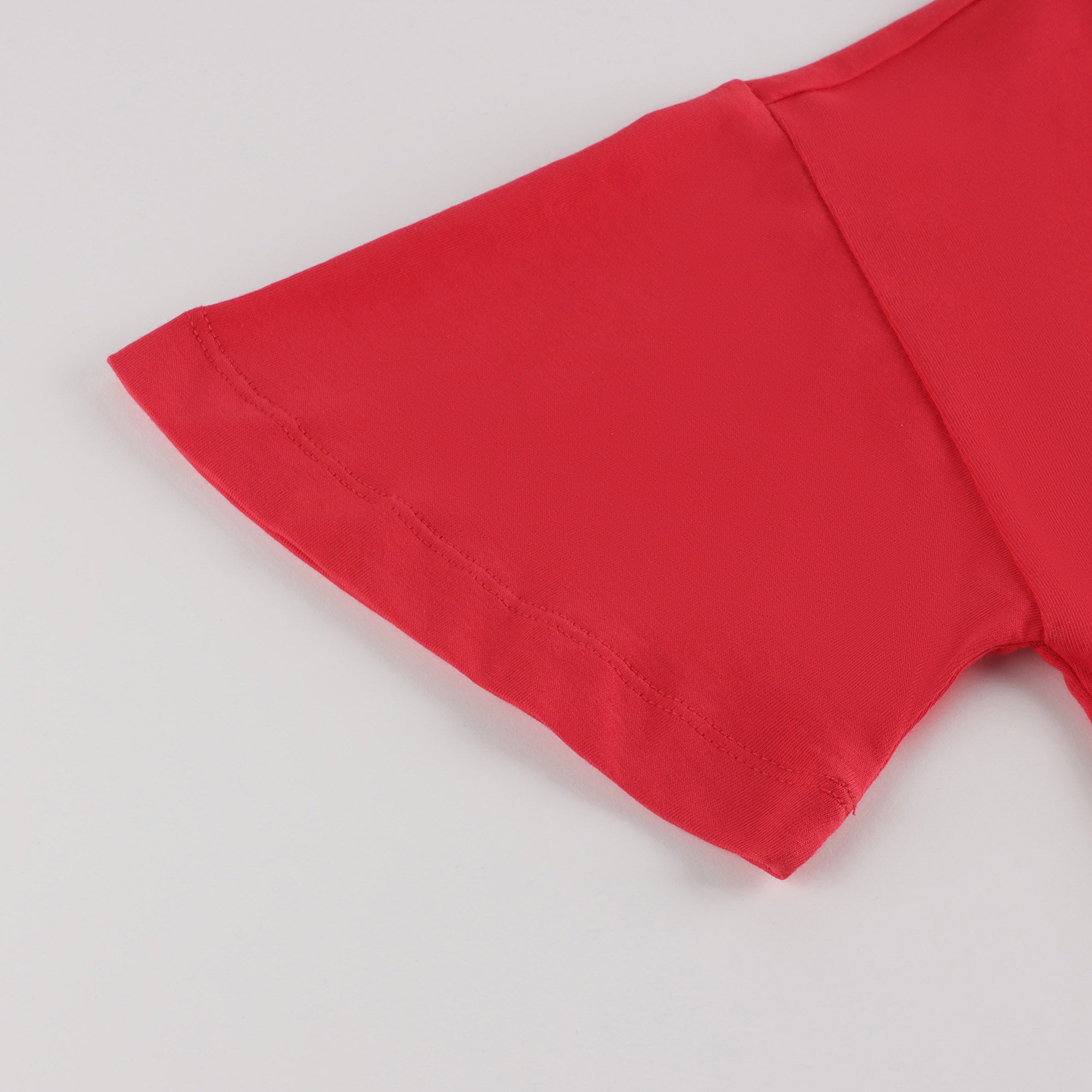 Girls Red Logo Cotton Dress