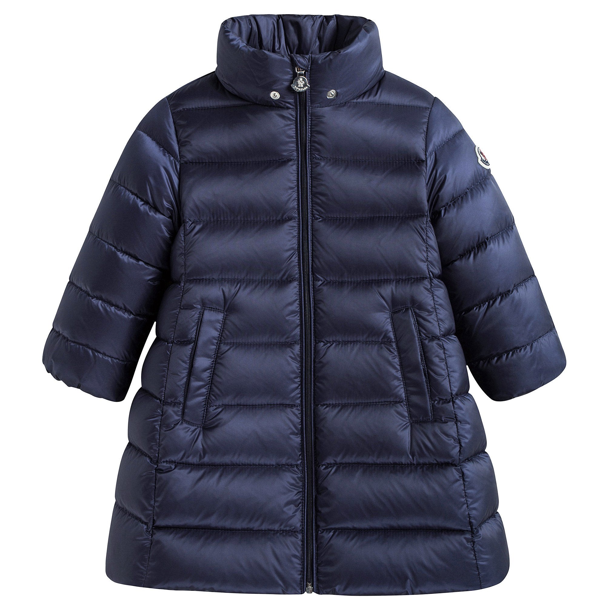 Baby Girls Navy "MAJEURE" Padded Down Coat