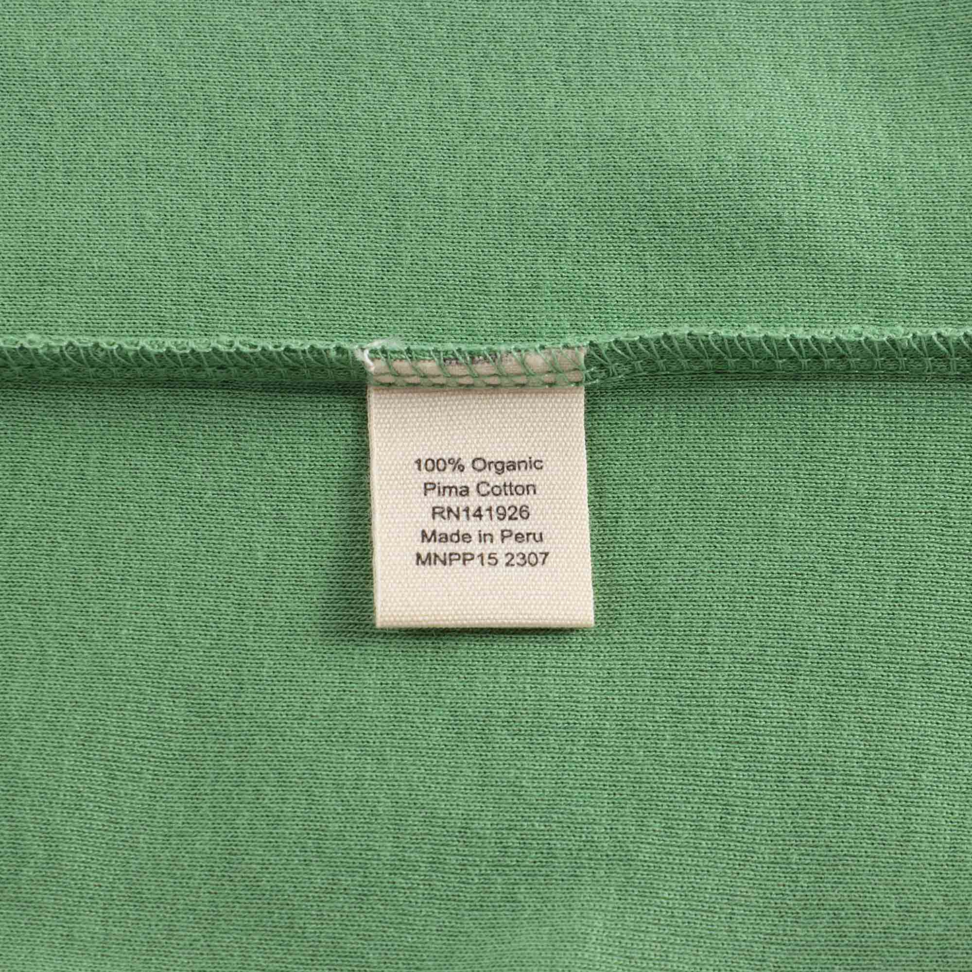 Girls Green Ruffled Cotton T-Shirt