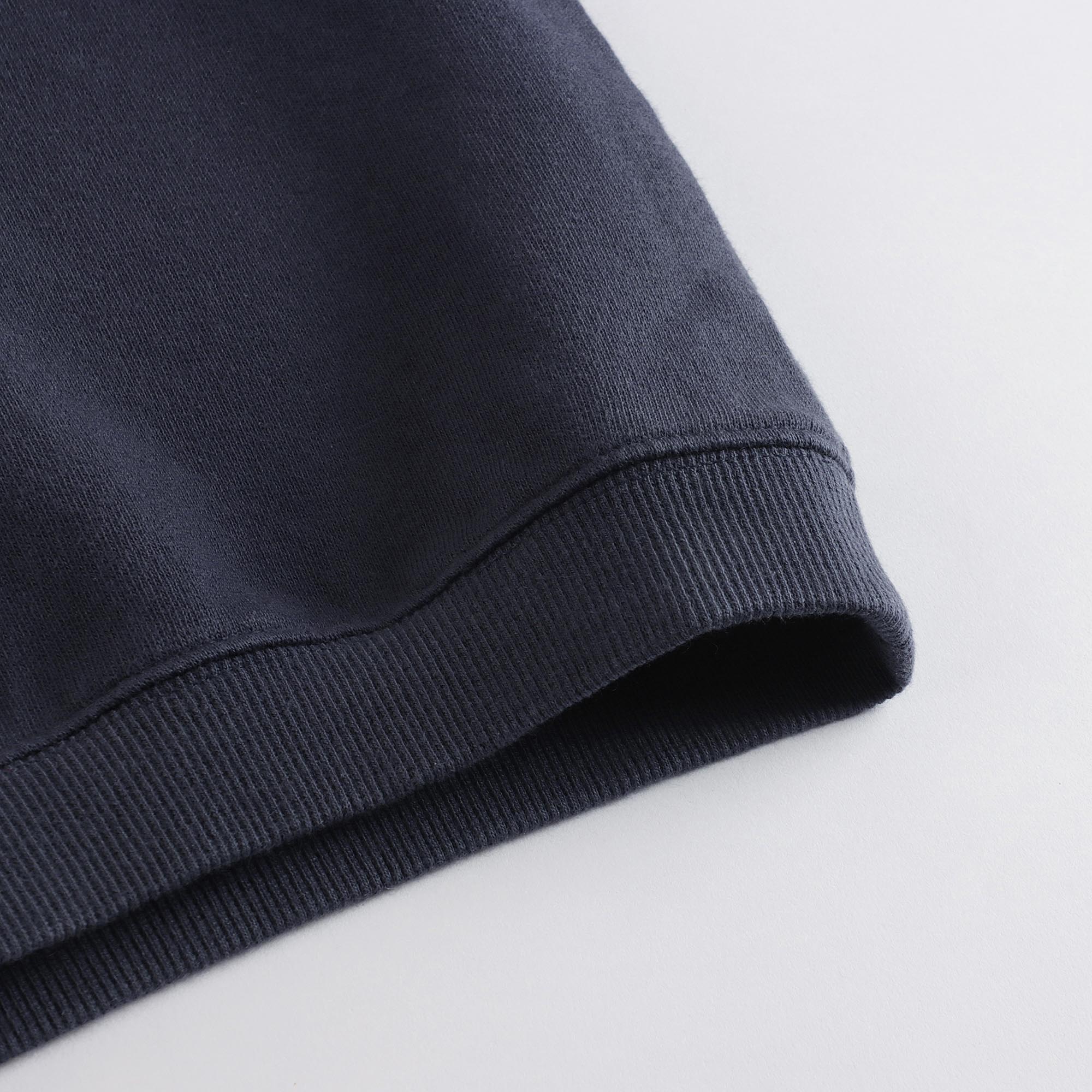Girls Navy Logo Cotton Sweatshirt