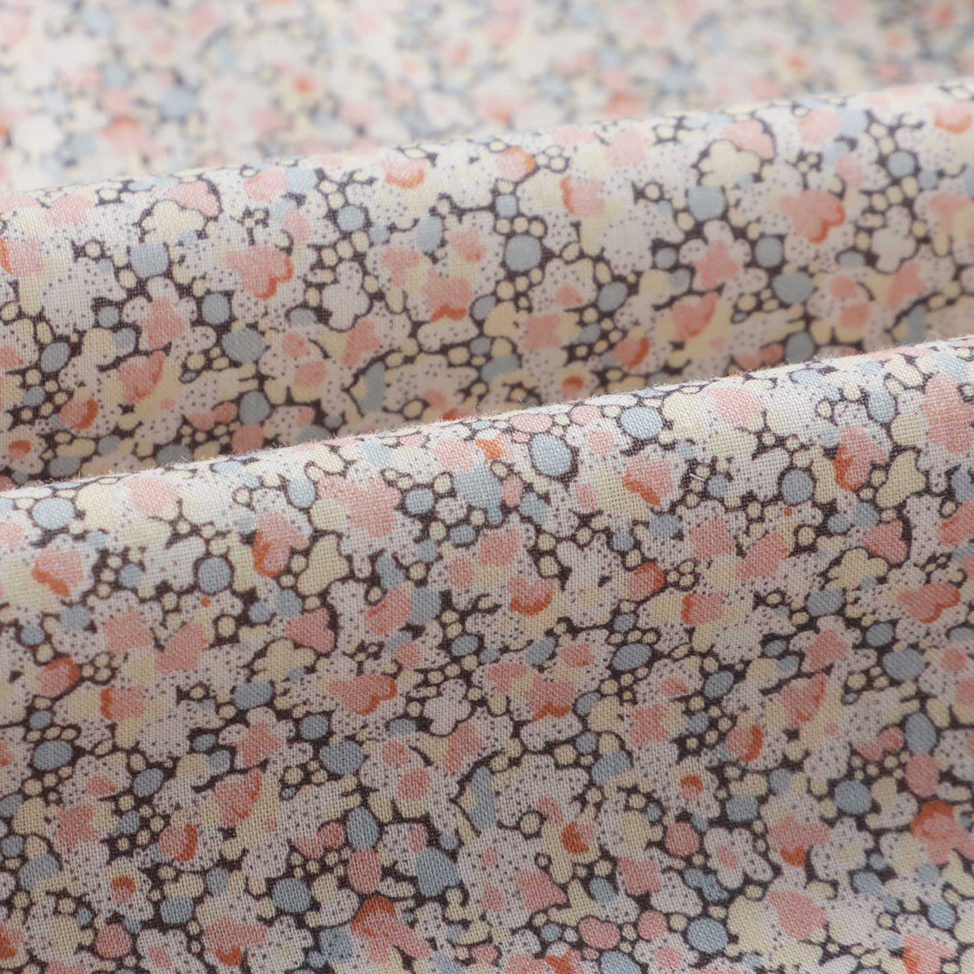 Girls Light Pink Floral Cotton Nightwear Set