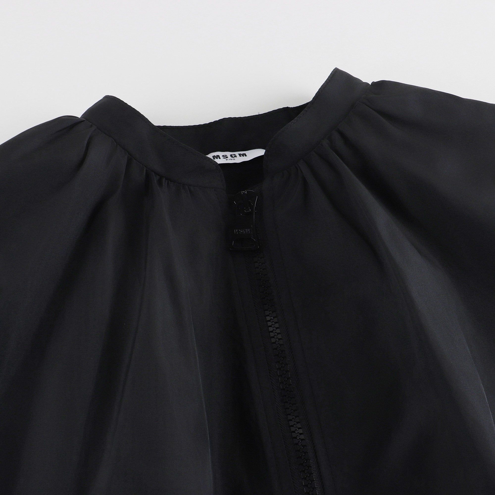Girls Black Zip-Up Jacket