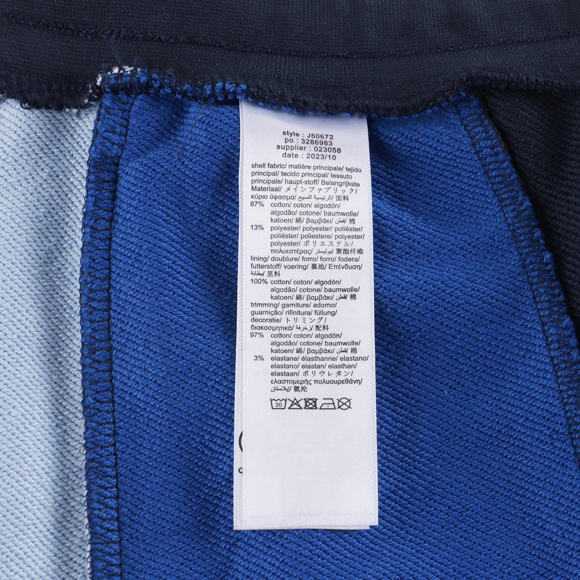 Boys Blue Cotton Trousers