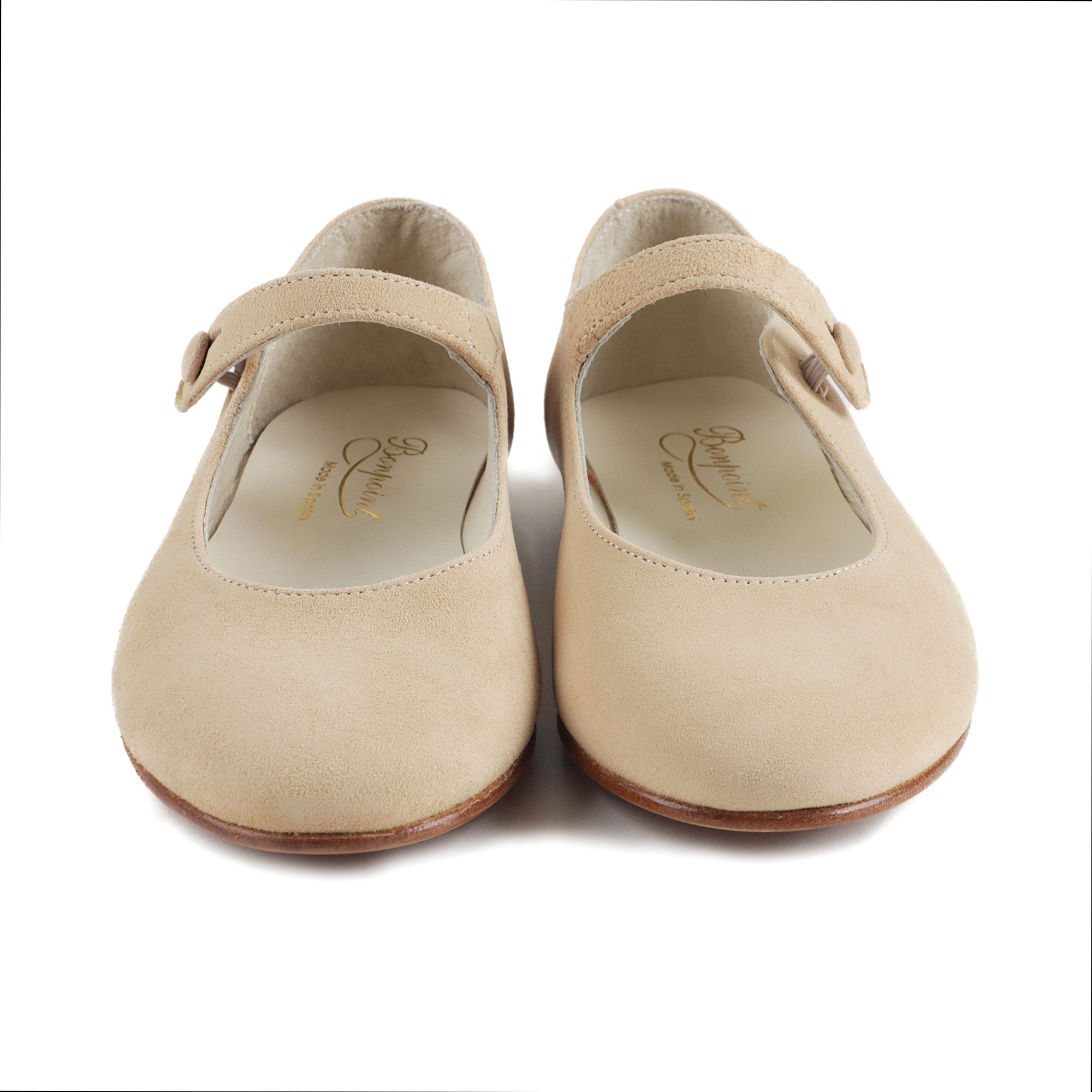 Girls Beige Flat Shoes