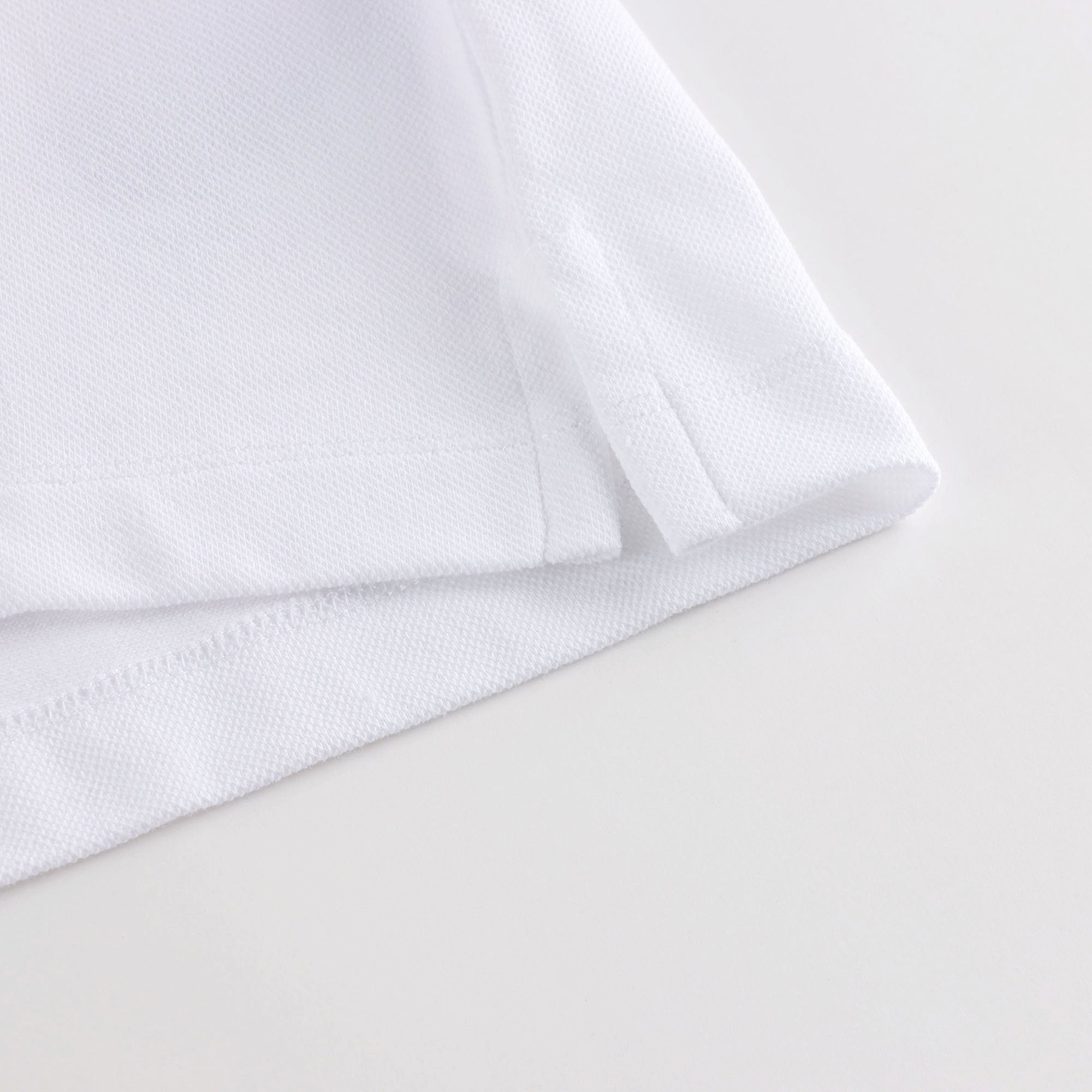 Boys White Cotton Polo Shirt