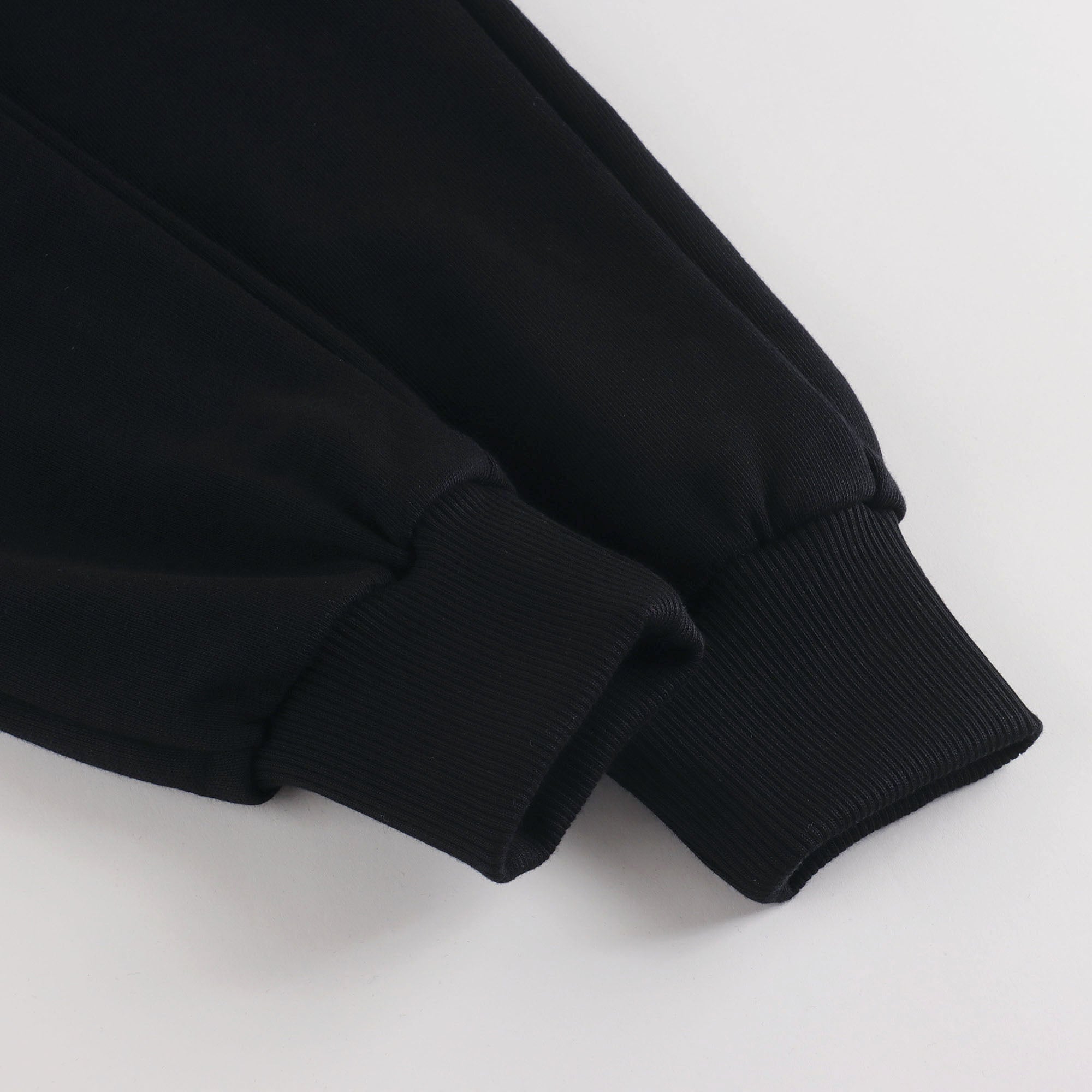 Boys & Girls Black Cotton Trousers