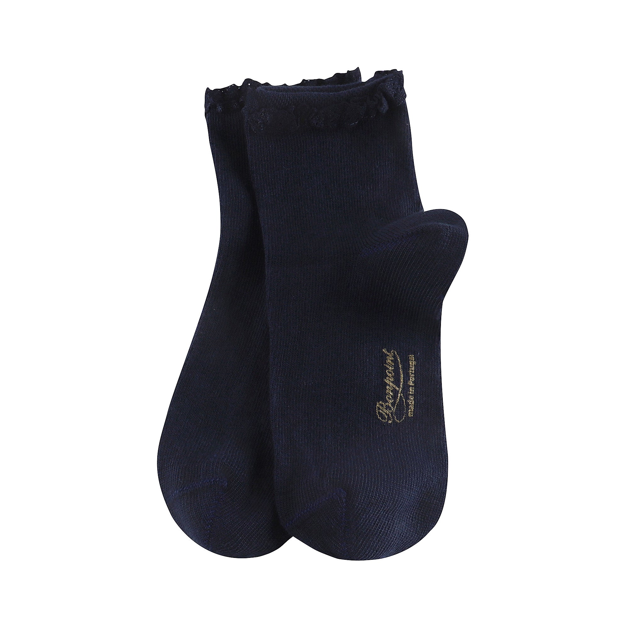 Girls Black Cotton Socks
