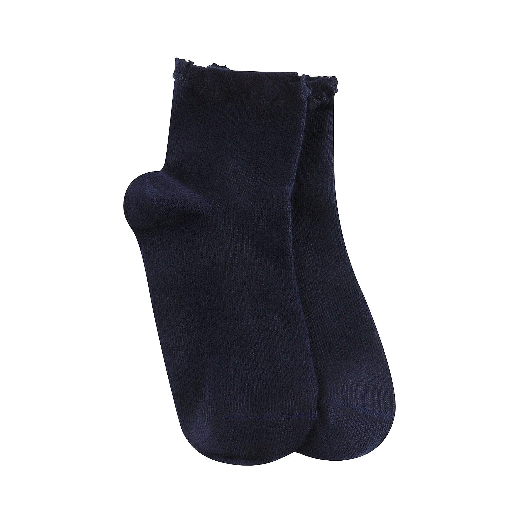 Girls Black Cotton Socks