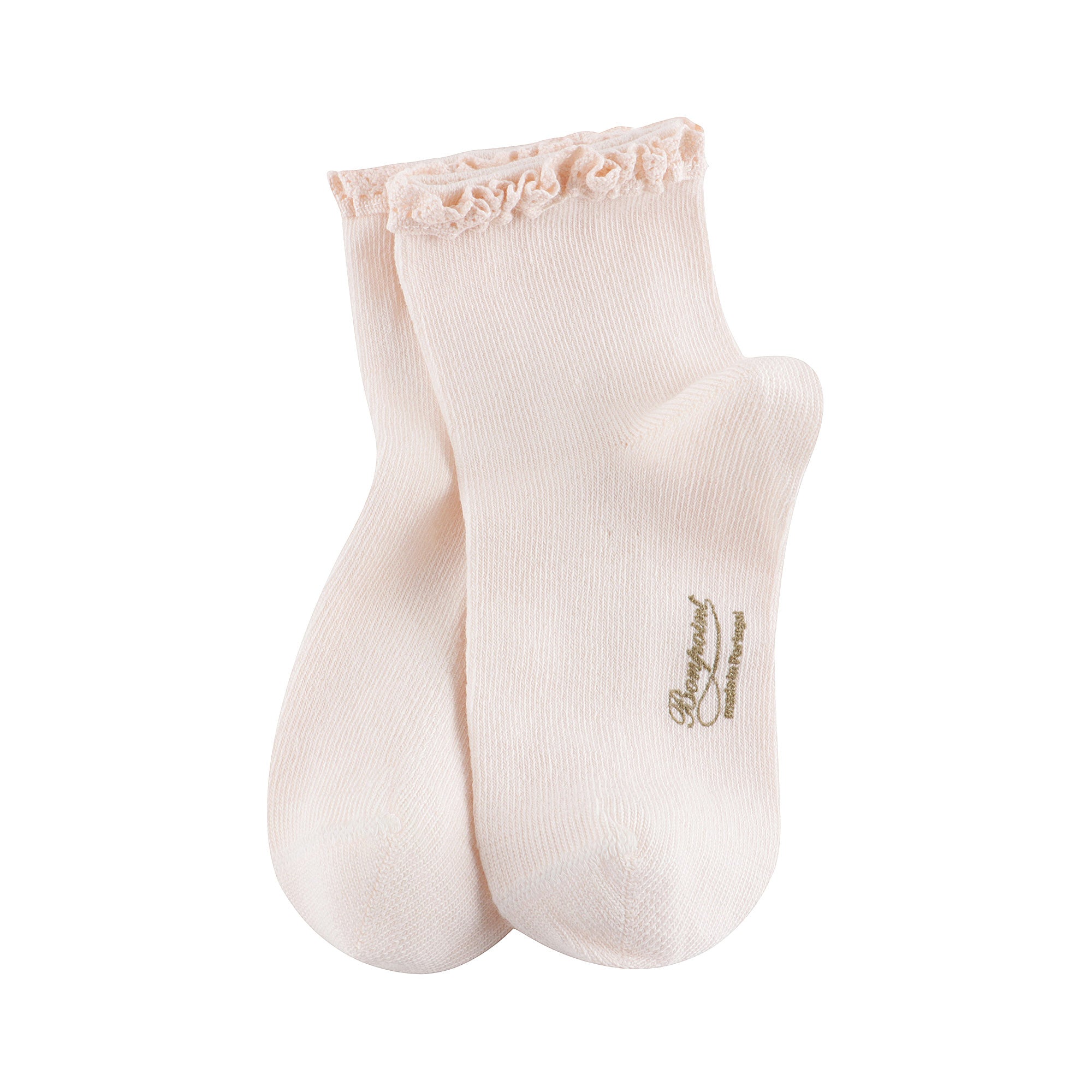 Girls Pink Cotton Socks