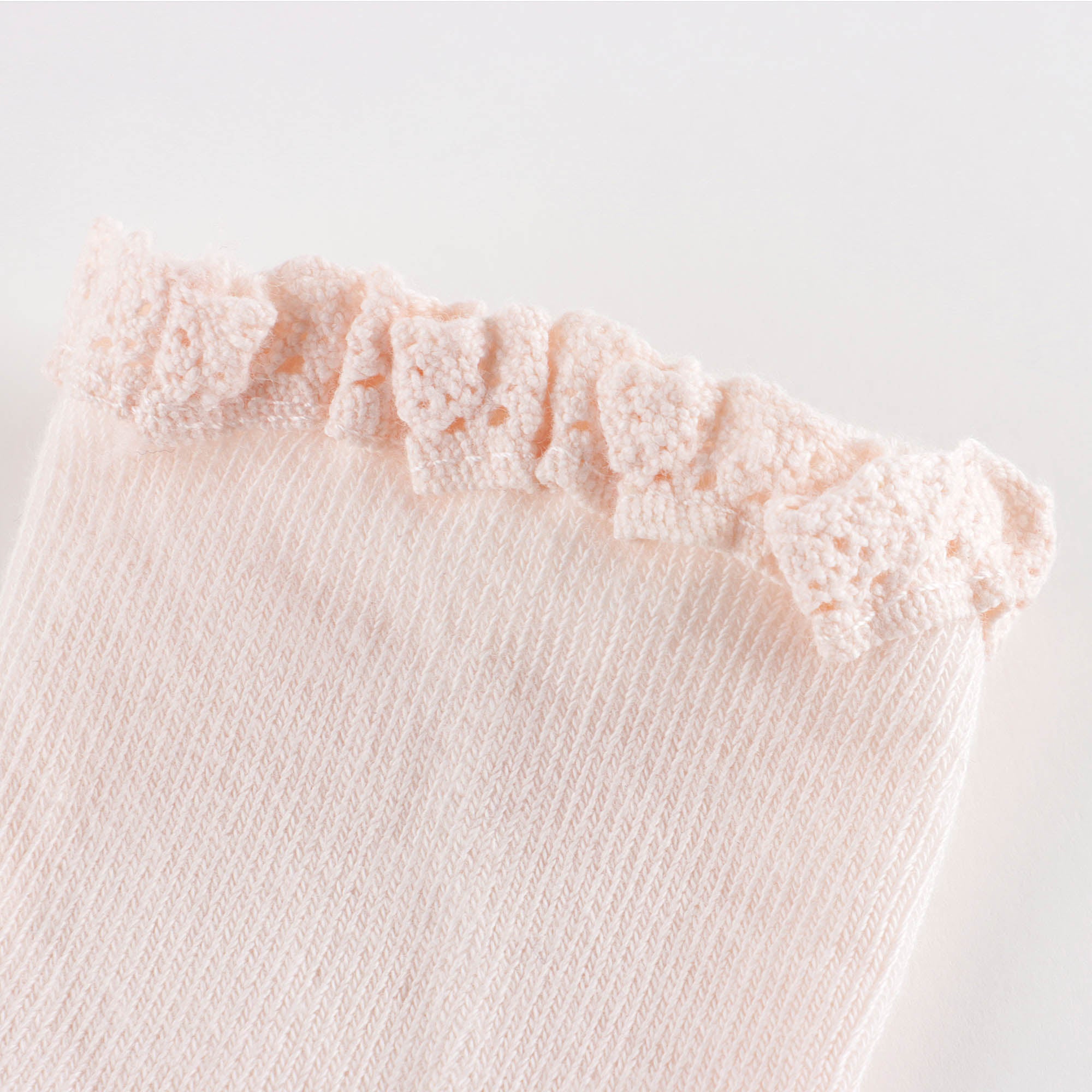 Girls Pink Cotton Socks