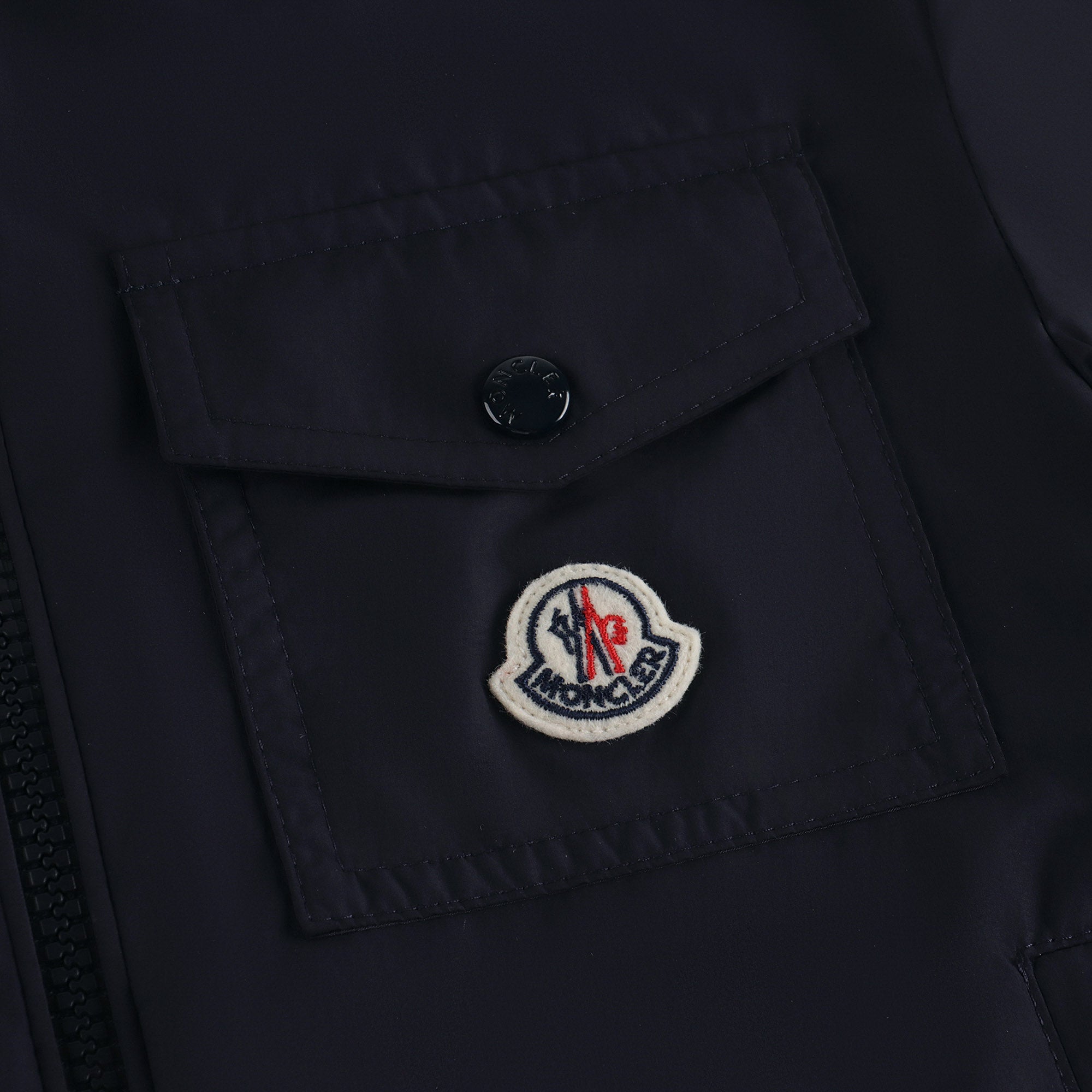 Boys Dark Navy Zip-Up Jacket