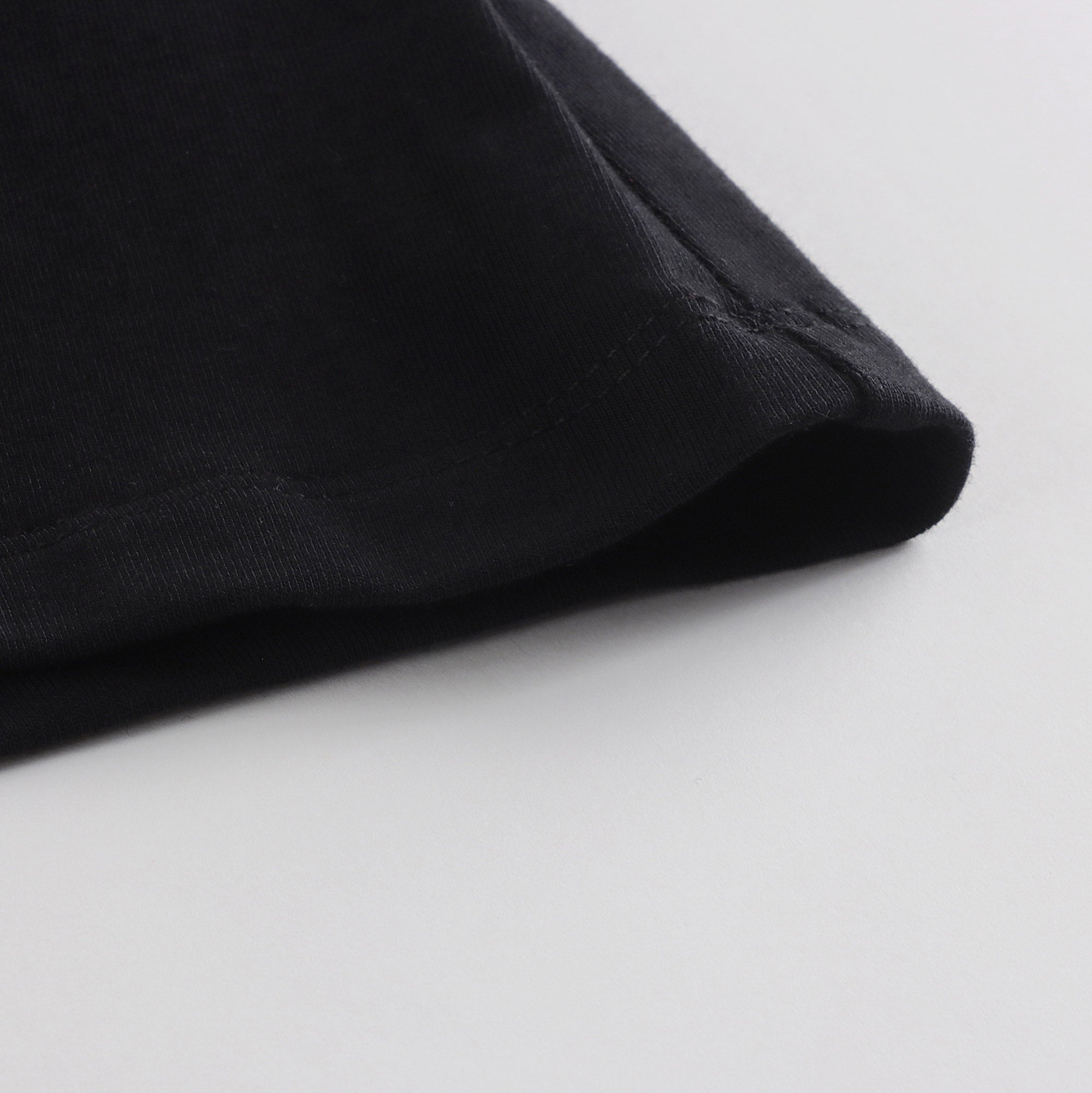 Girls Black Logo Cotton T-Shirt
