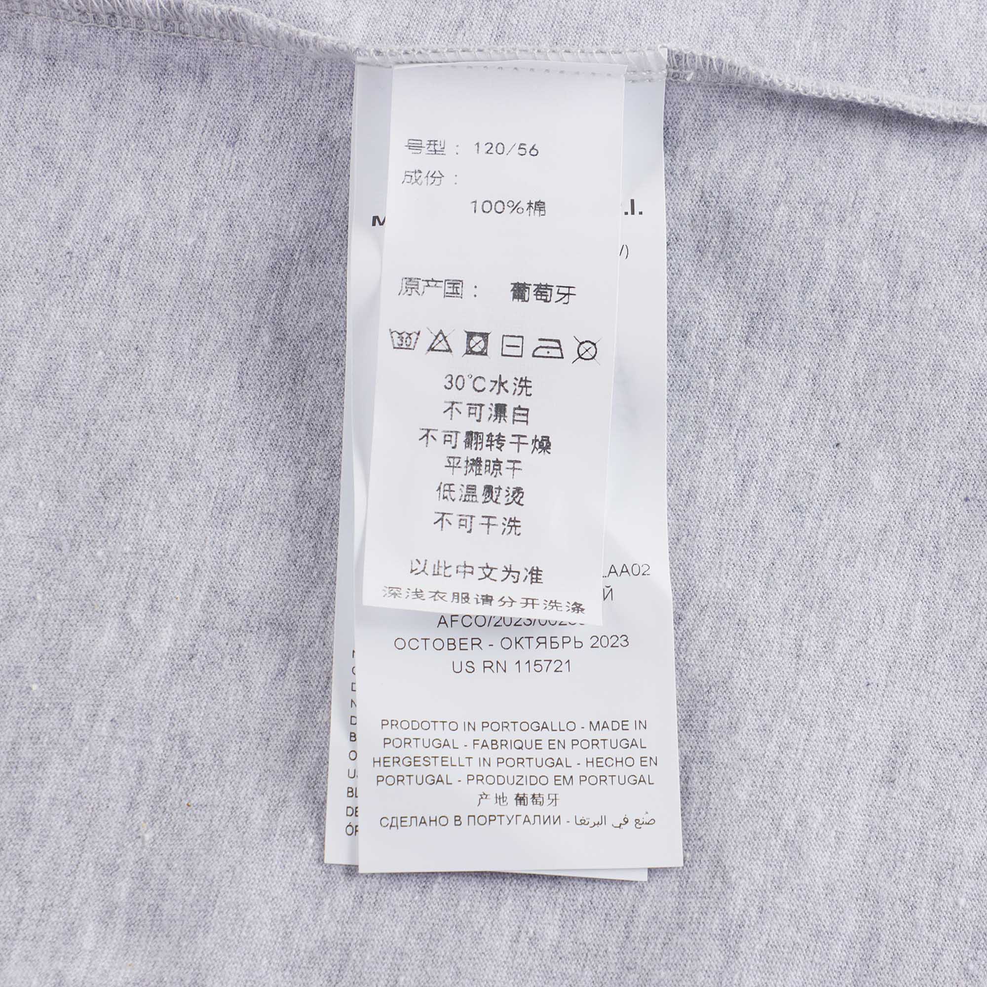 Boys & Girls Grey Printed Cotton T-Shirt
