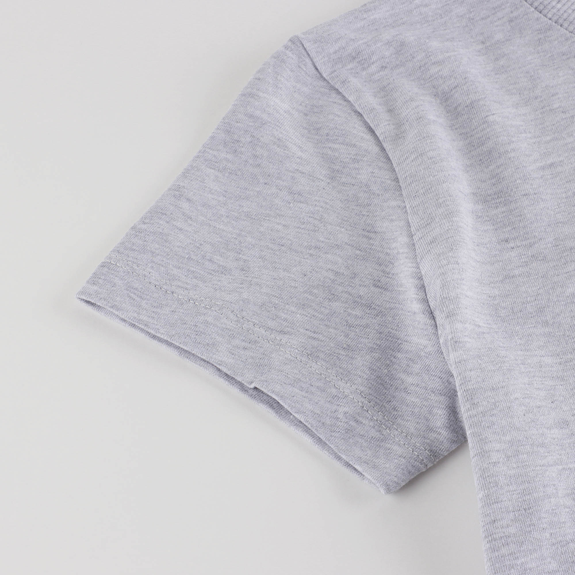 Boys & Girls Grey Cotton T-Shirt