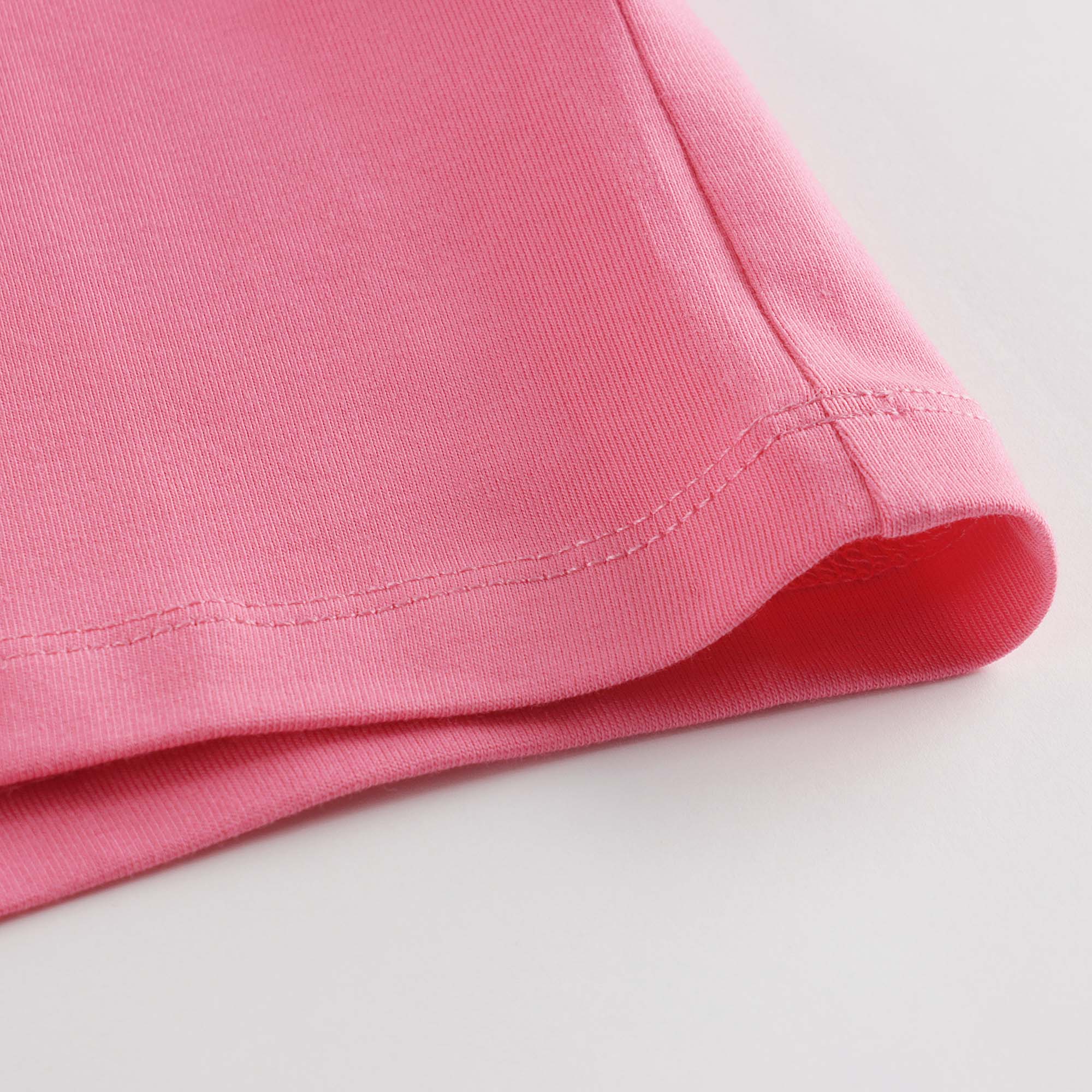 Girls Pink Logo Cotton T-Shirt