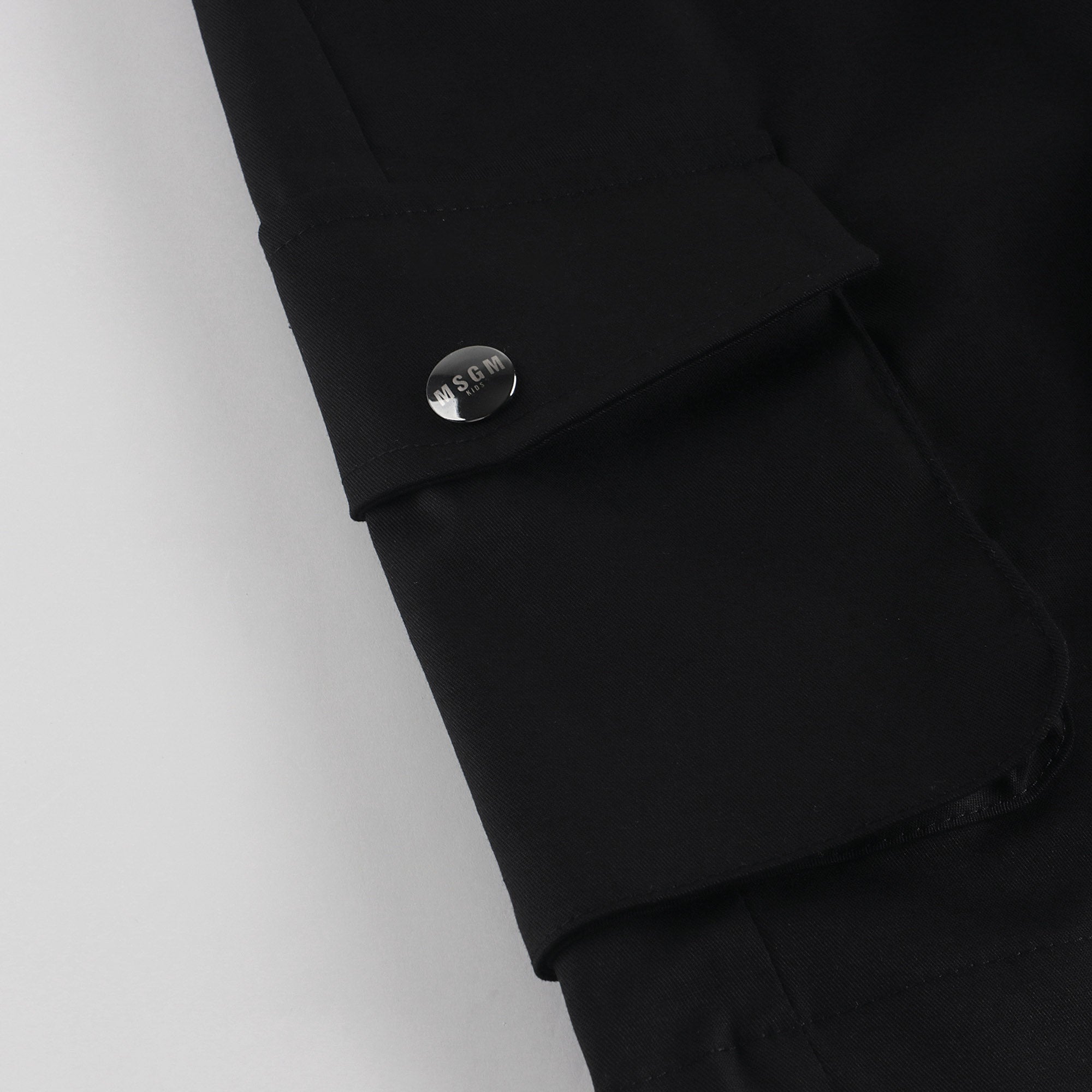 Boys & Girls Black Cotton Shorts