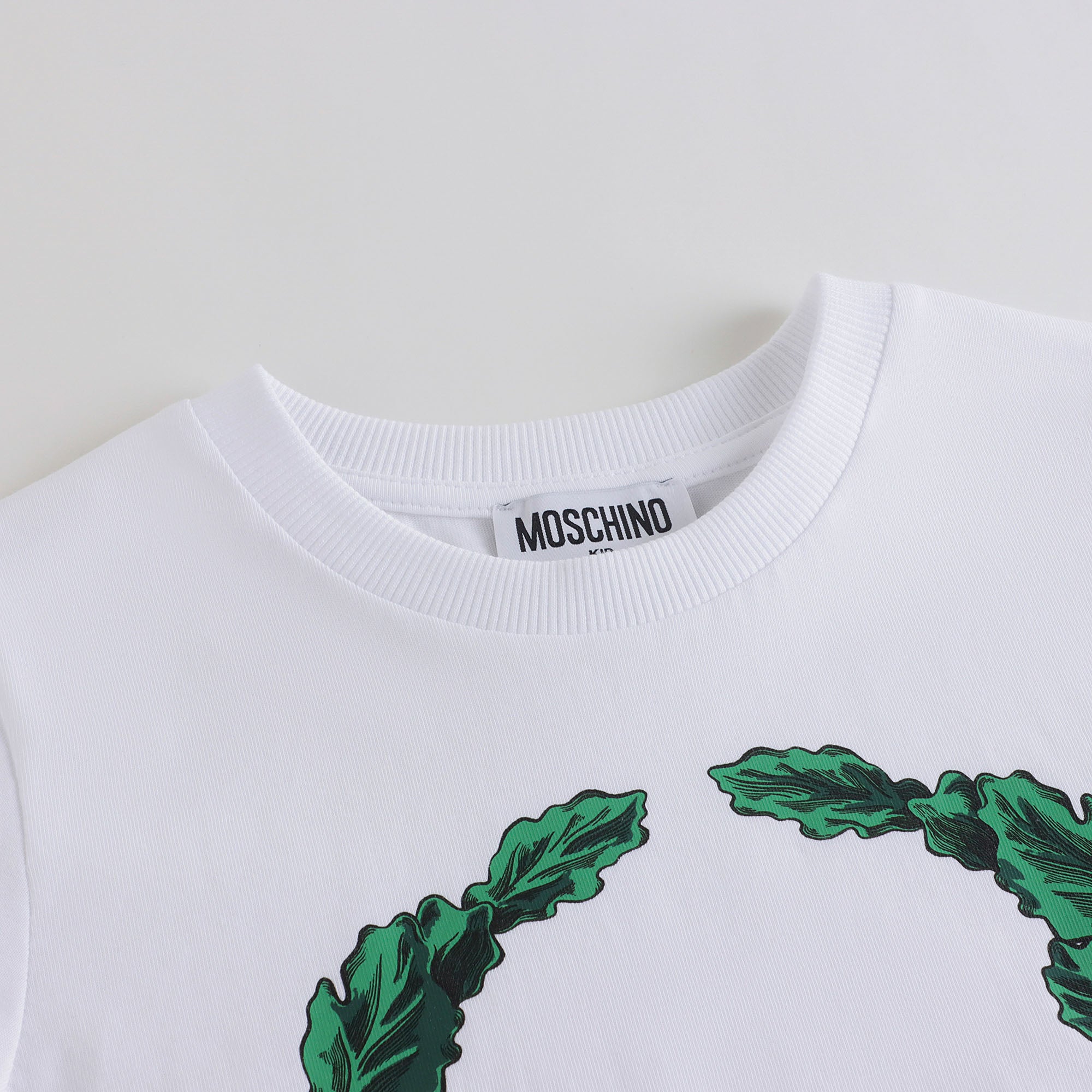 Boys & Girls White Cotton T-Shirt