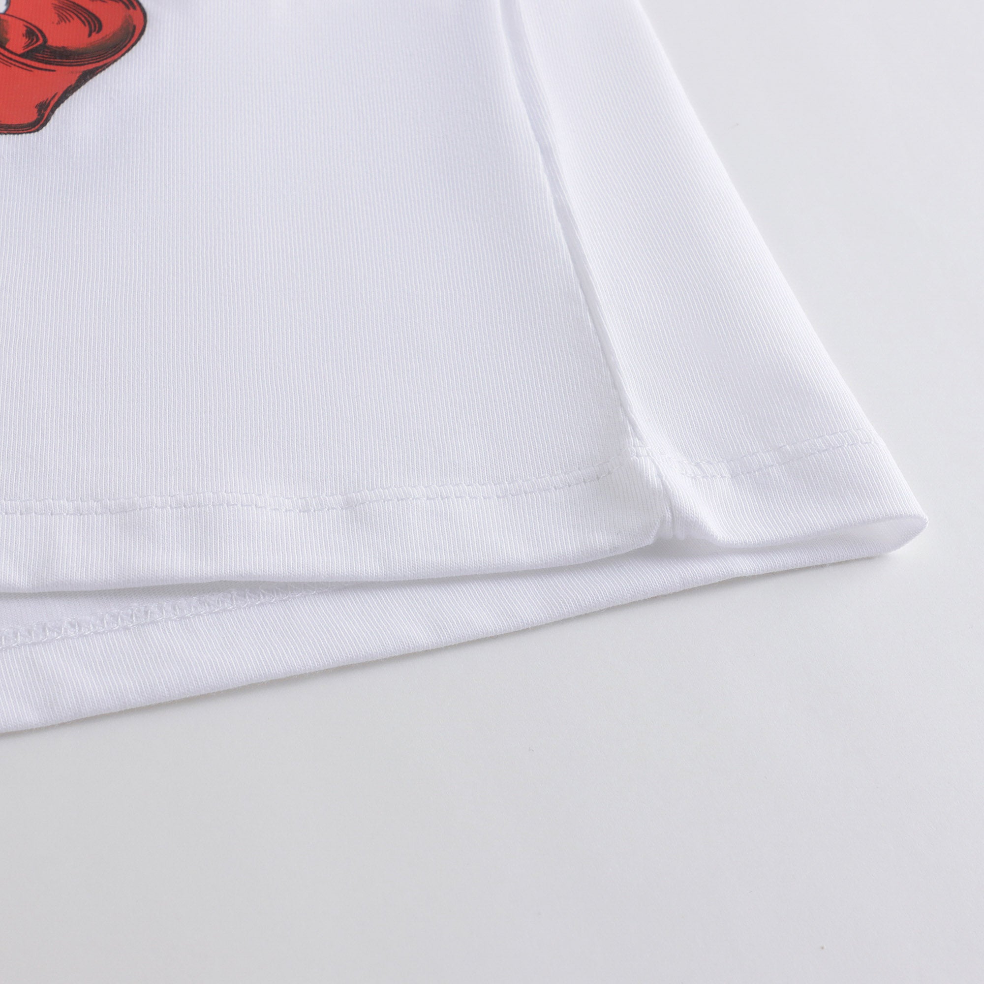 Boys & Girls White Cotton T-Shirt