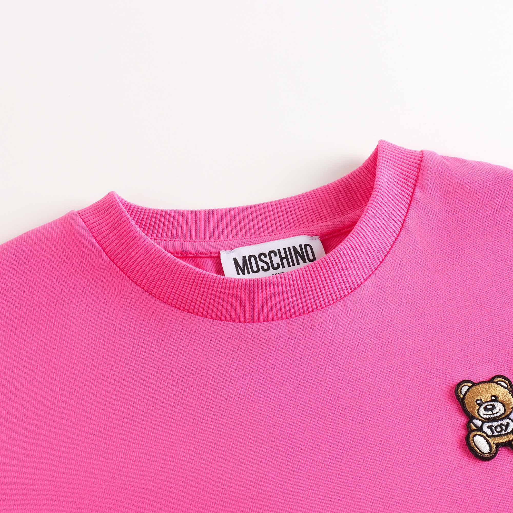 Boys & Girls Bright Pink Cotton T-Shirt