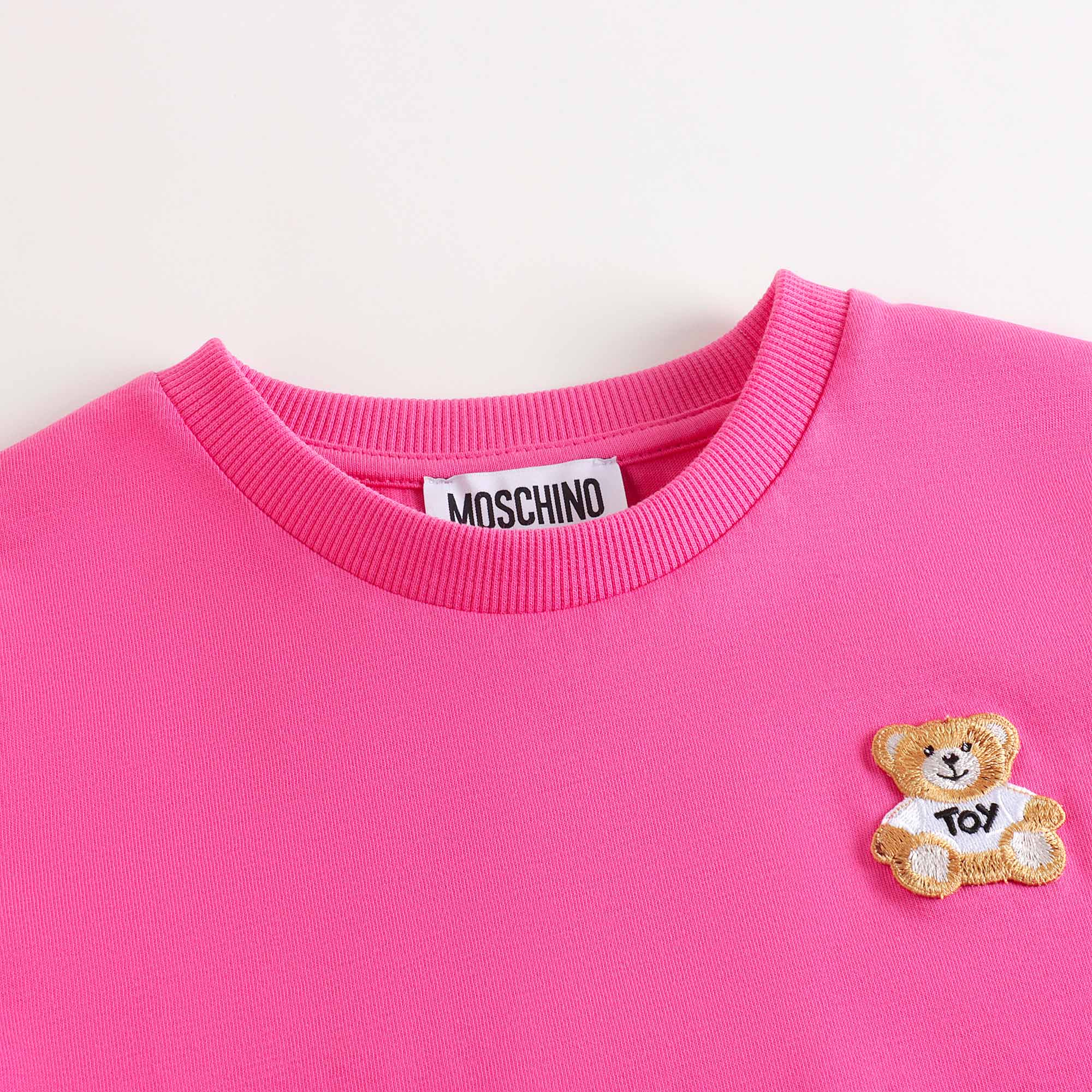 Boys & Girls Bright Pink Cotton T-Shirt