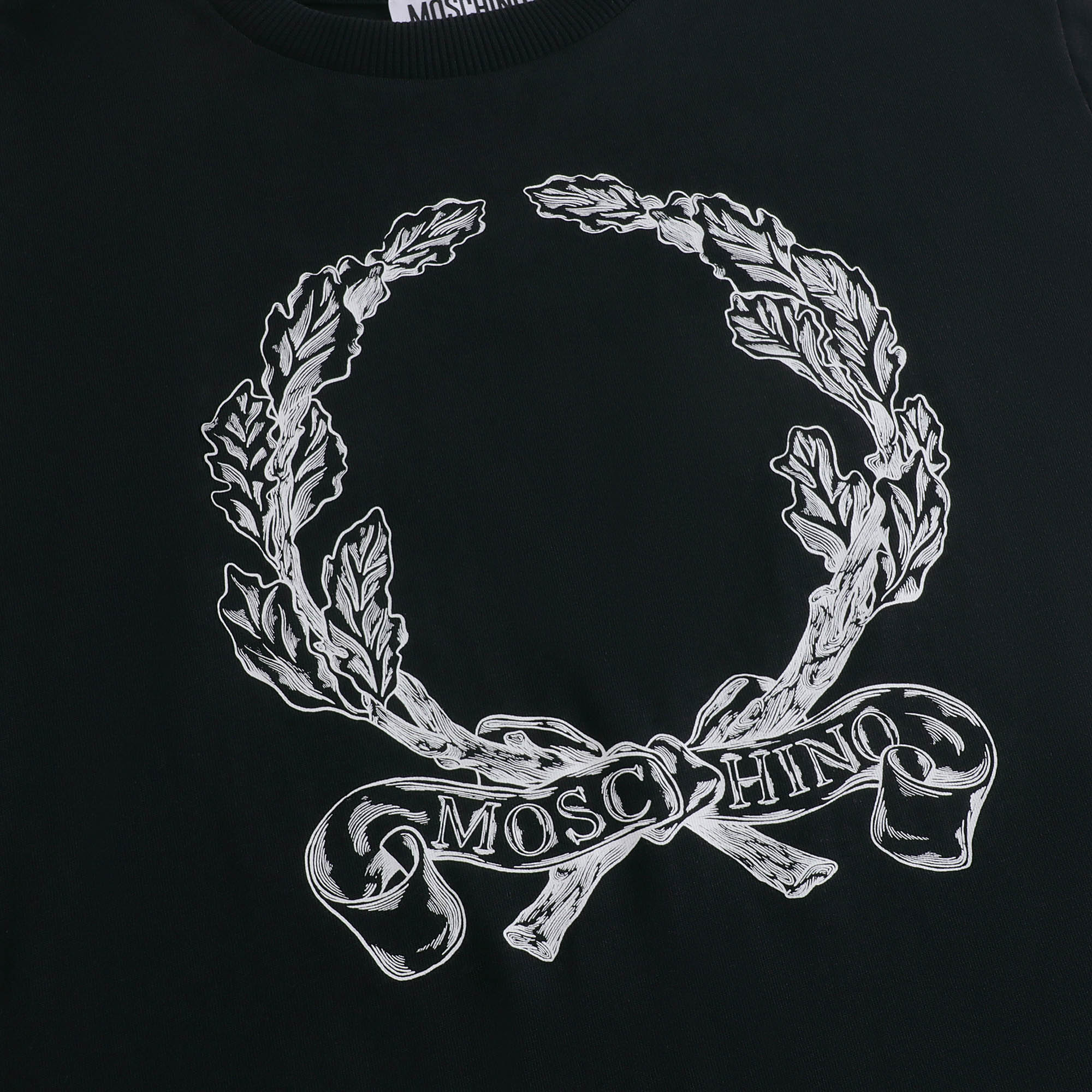 Boys & Girls Black Cotton T-Shirt