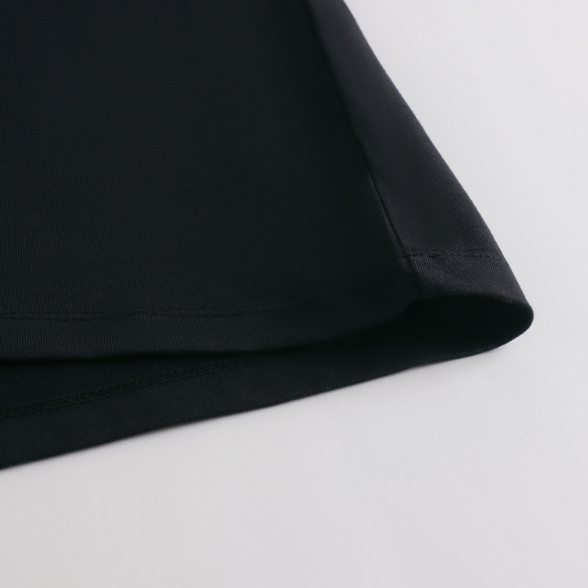 Boys & Girls Black Cotton T-Shirt