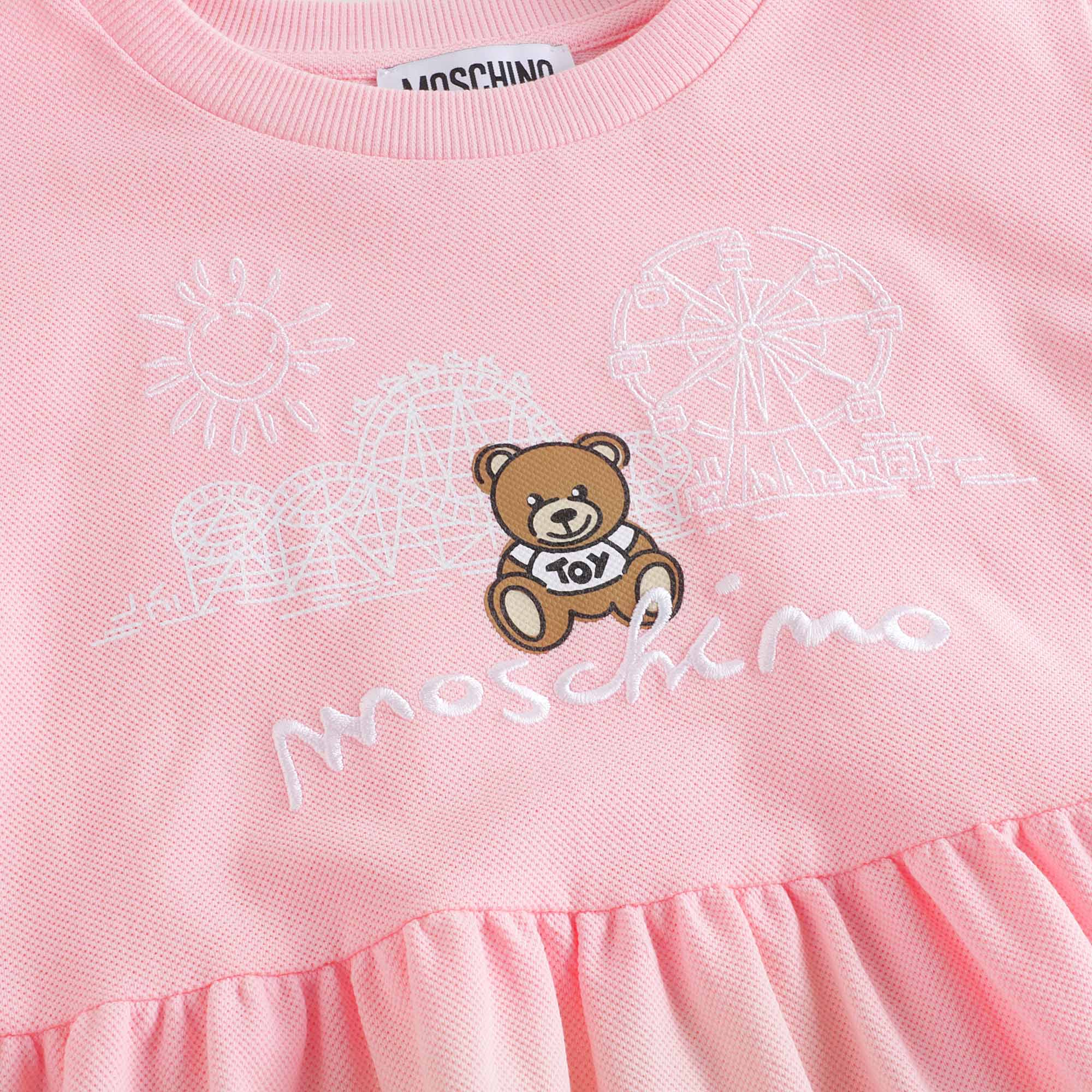 Girls Pink Cotton Dress