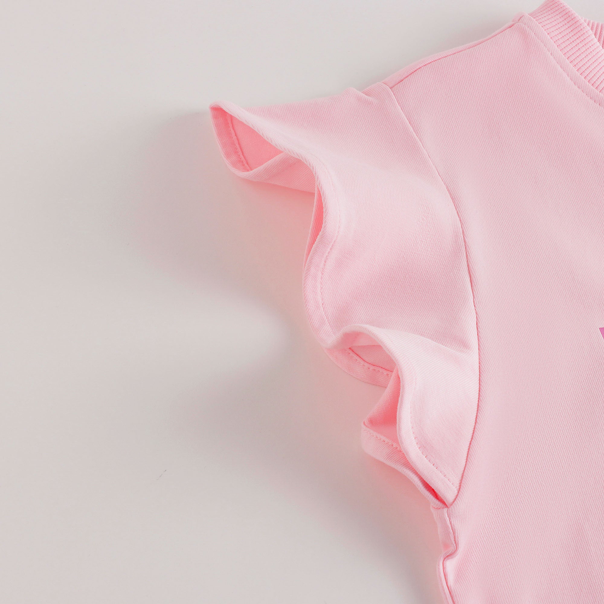 Girls Pink Logo Cotton Dress