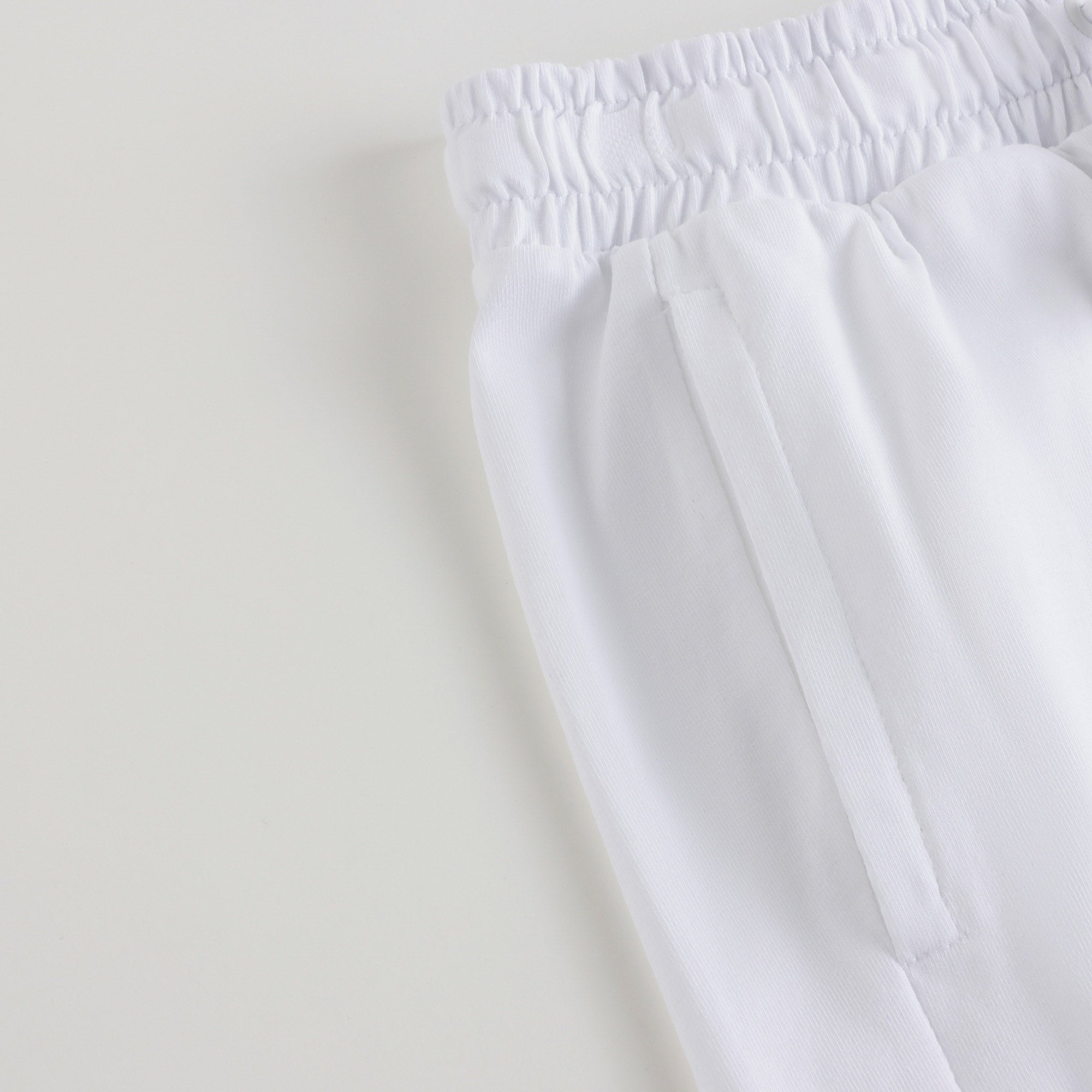 Boys White Logo Cotton Shorts