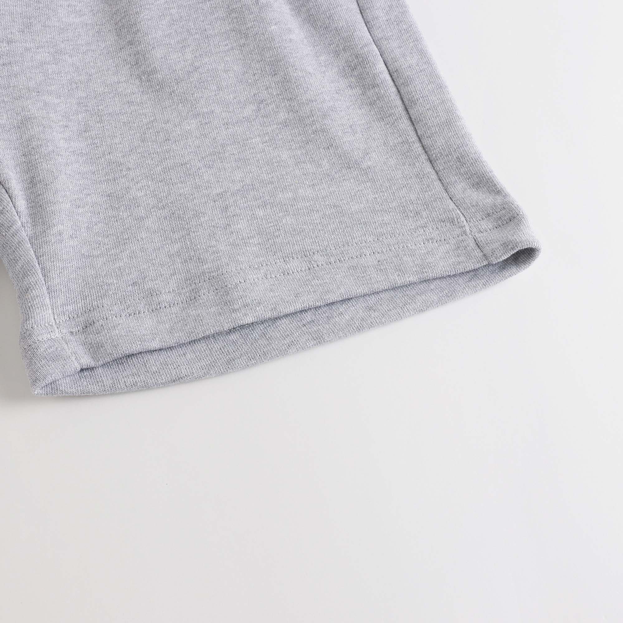 Boys Grey Cotton Shorts