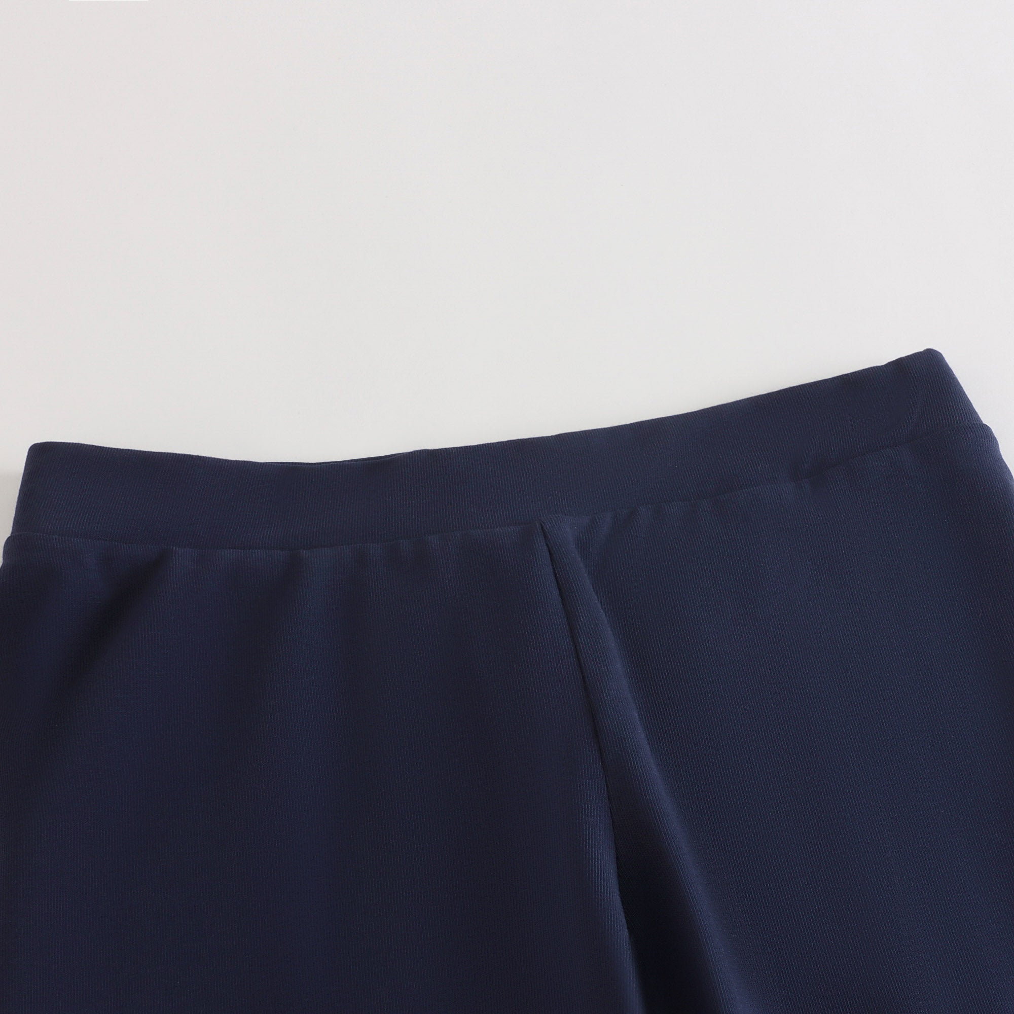 Girls Navy Logo Cotton Leggings