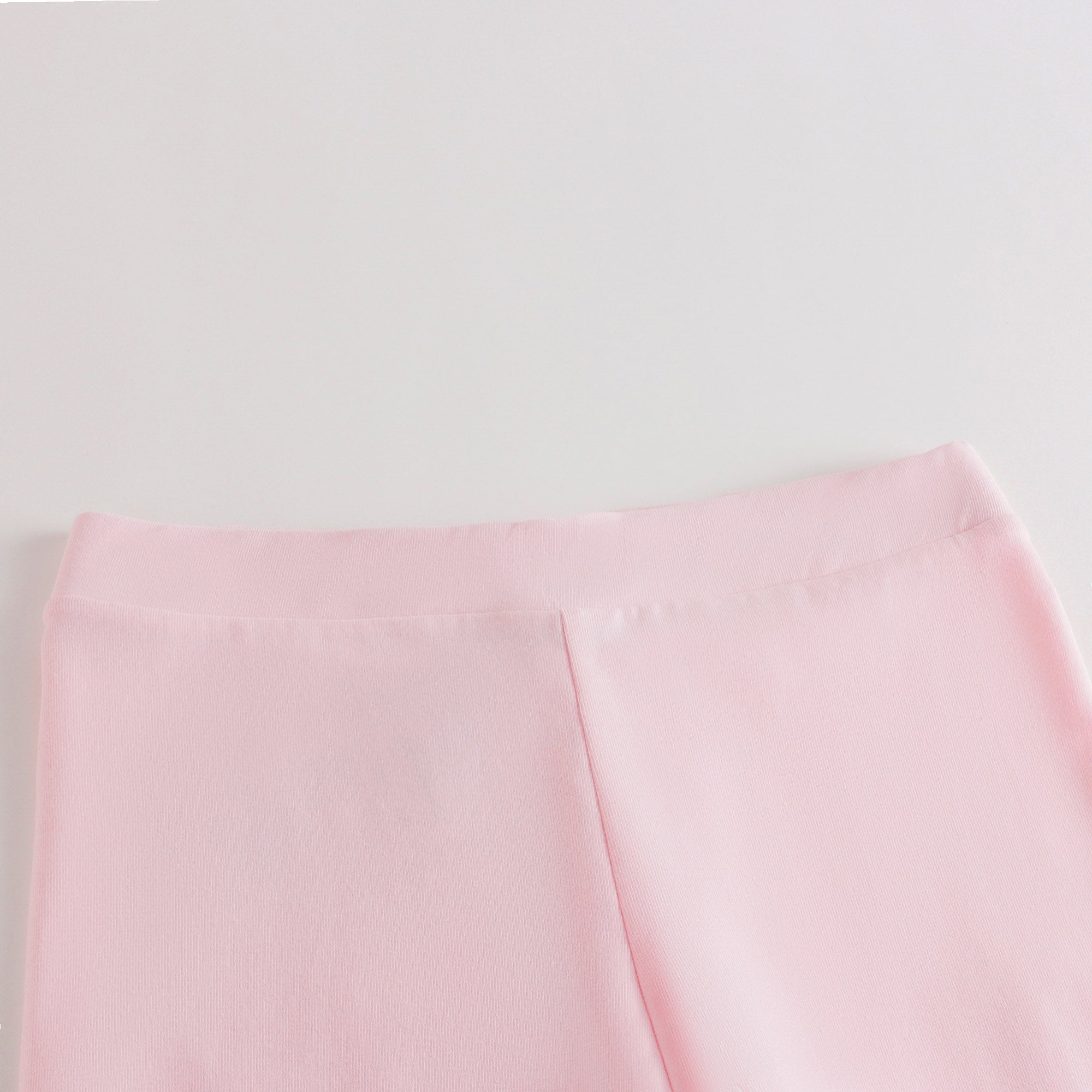 Girls Pink Logo Cotton Leggings
