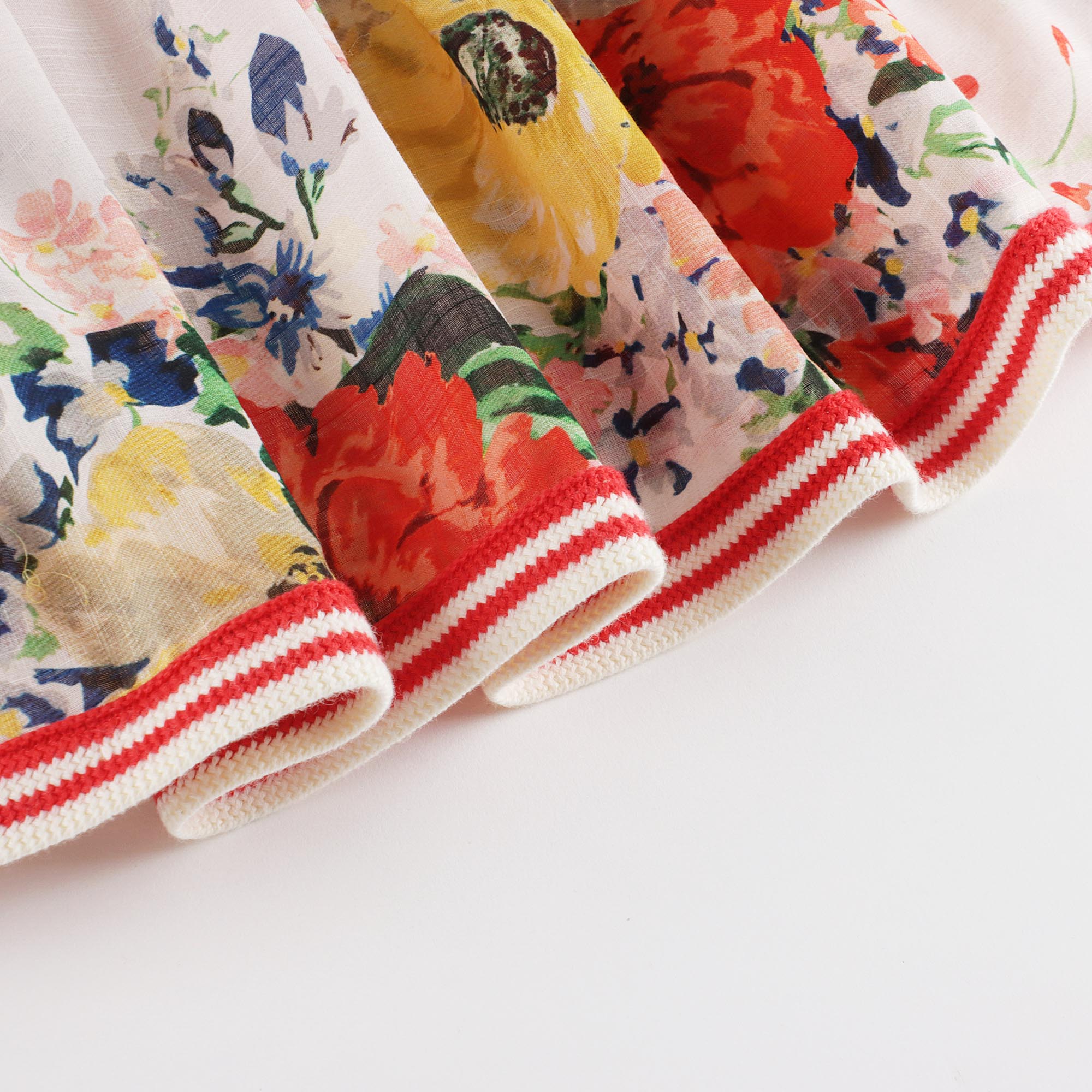 Girls Multicolor Flower Cotton Dress