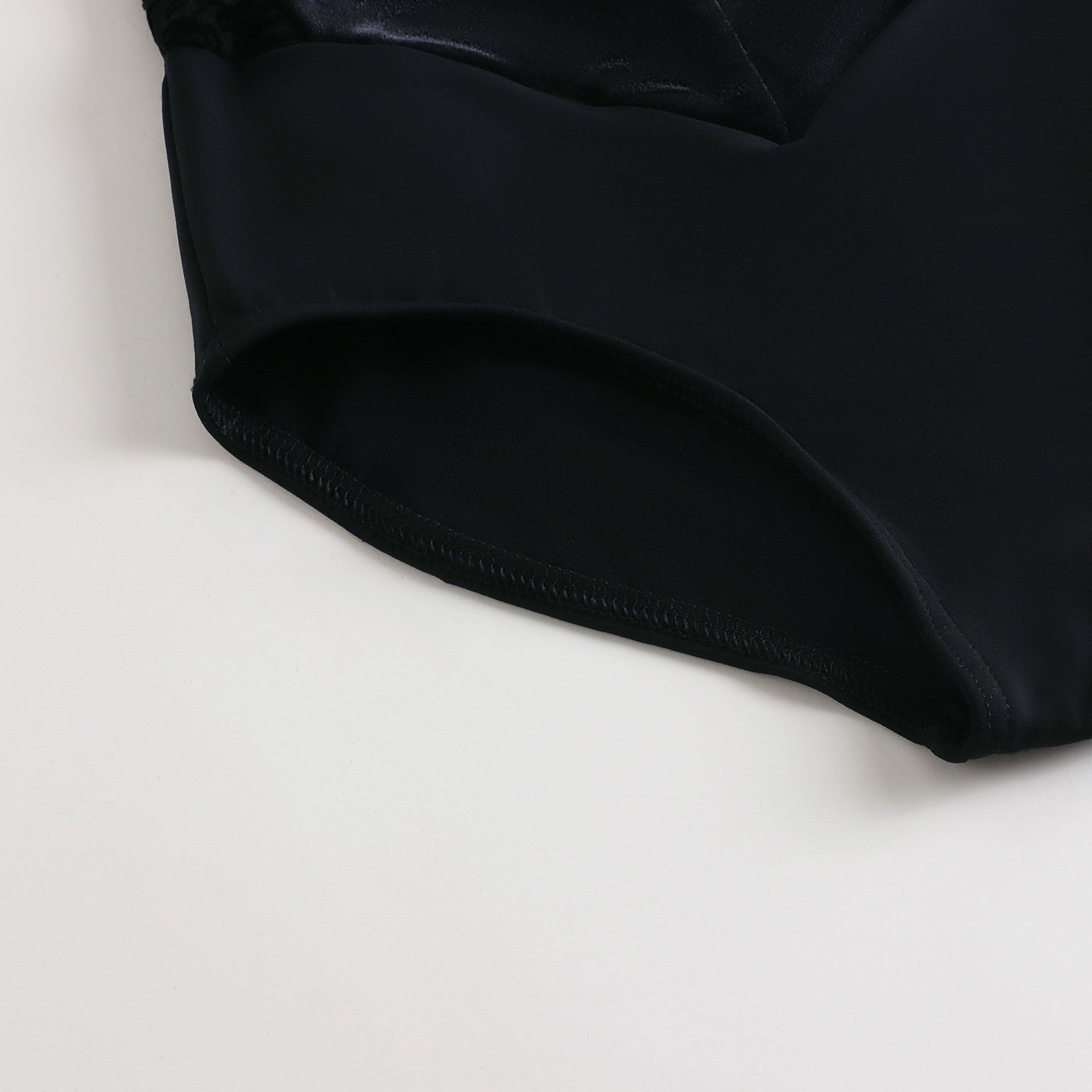 Girls Black Velvet Ballet Onesies(DAD4049MP/black)