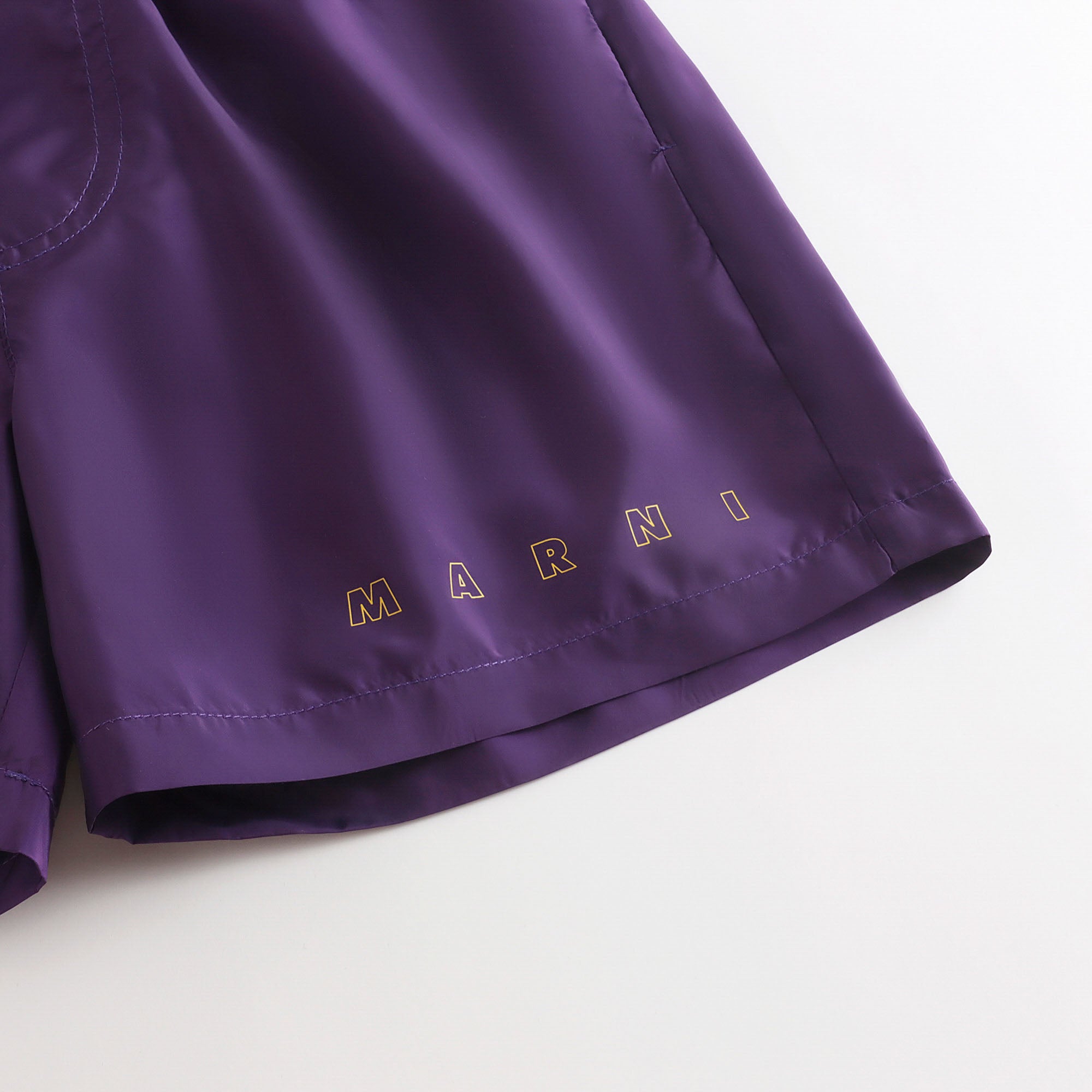 Boys Purple Logo Swim Shorts