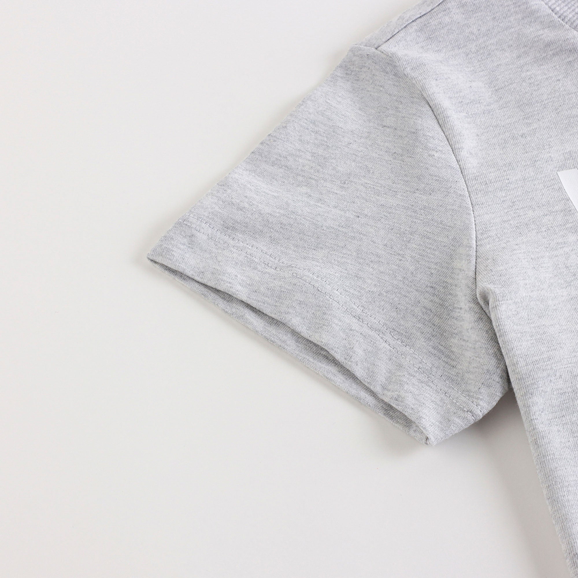 Boys & Girls Grey Logo Cotton T-Shirt