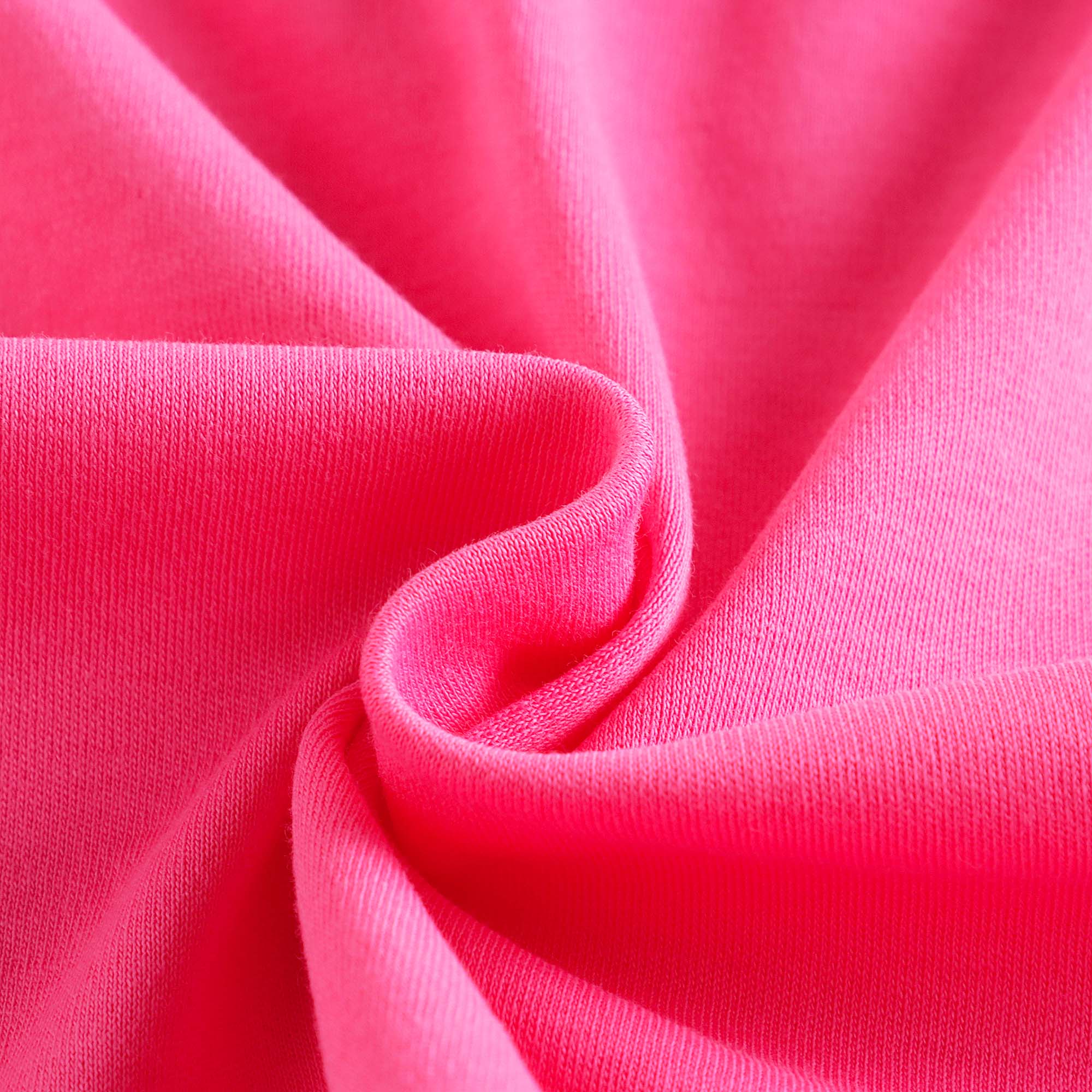 Girls Bright Pink Printed Cotton Dress