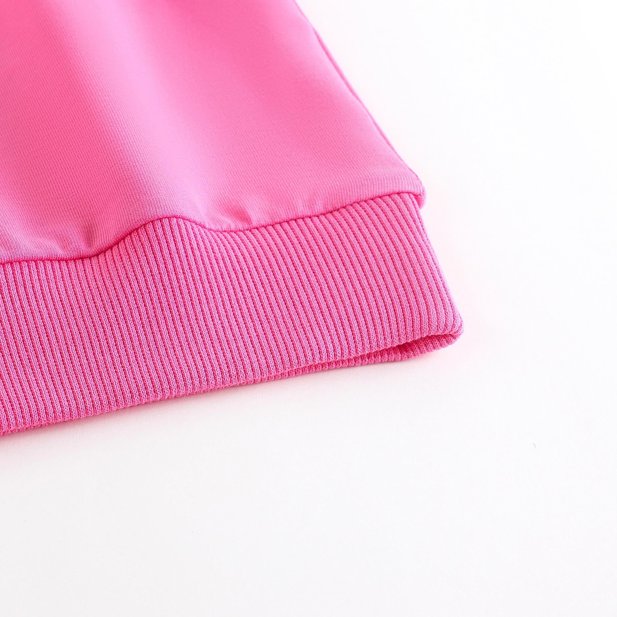 Boys & Girls Bright Pink Logo Cotton Sweatshirt