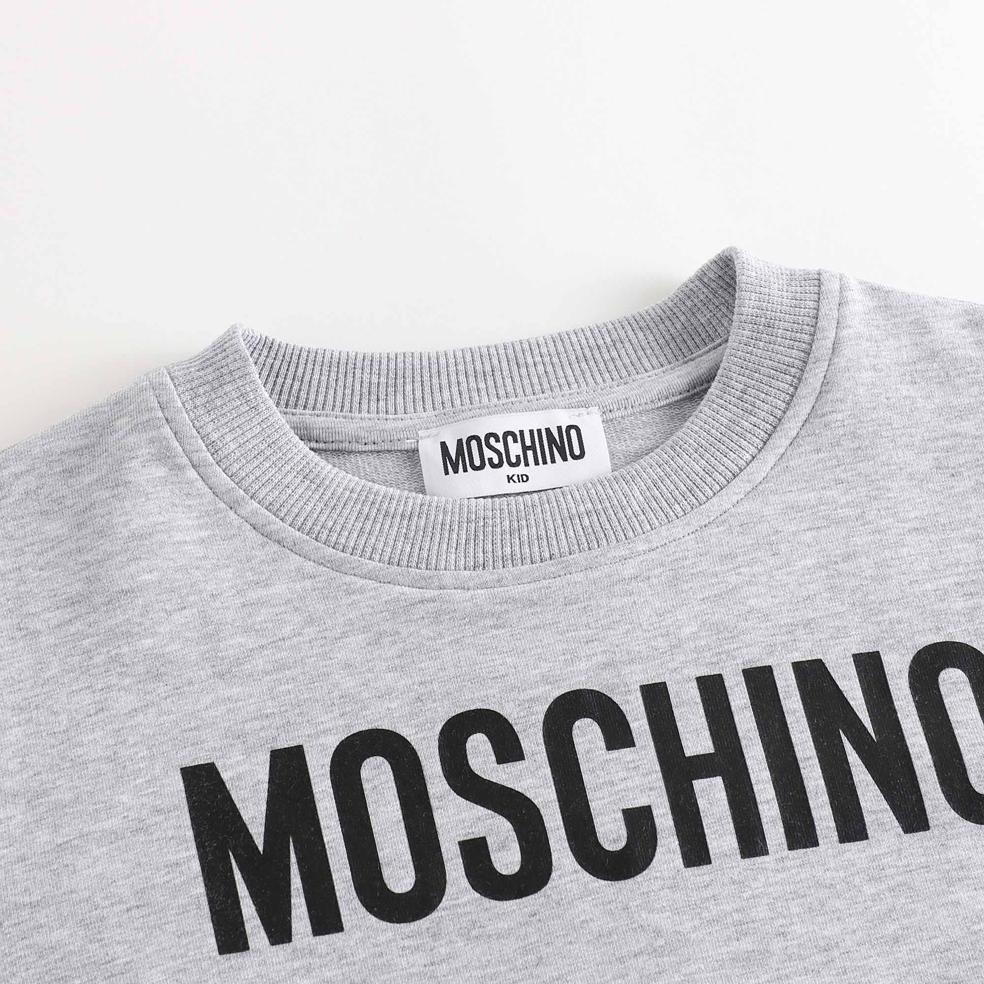 Boys & Girls Grey Logo Cotton Set