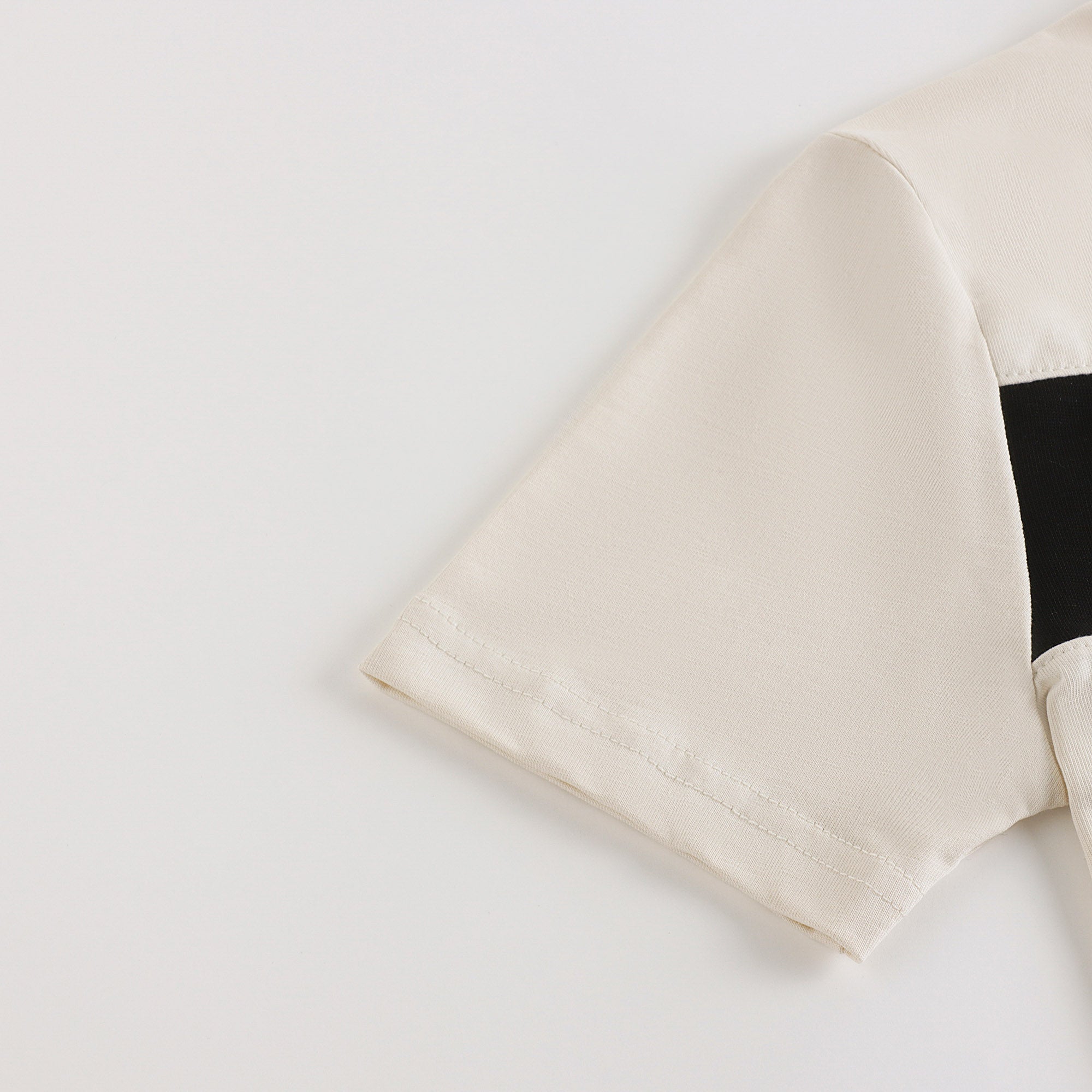 Boys Beige Logo Cotton Set