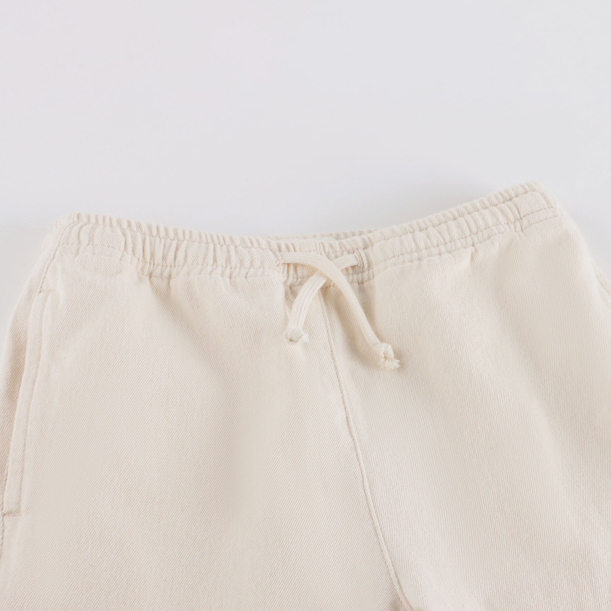 Boys & Girls White Cotton Trousers