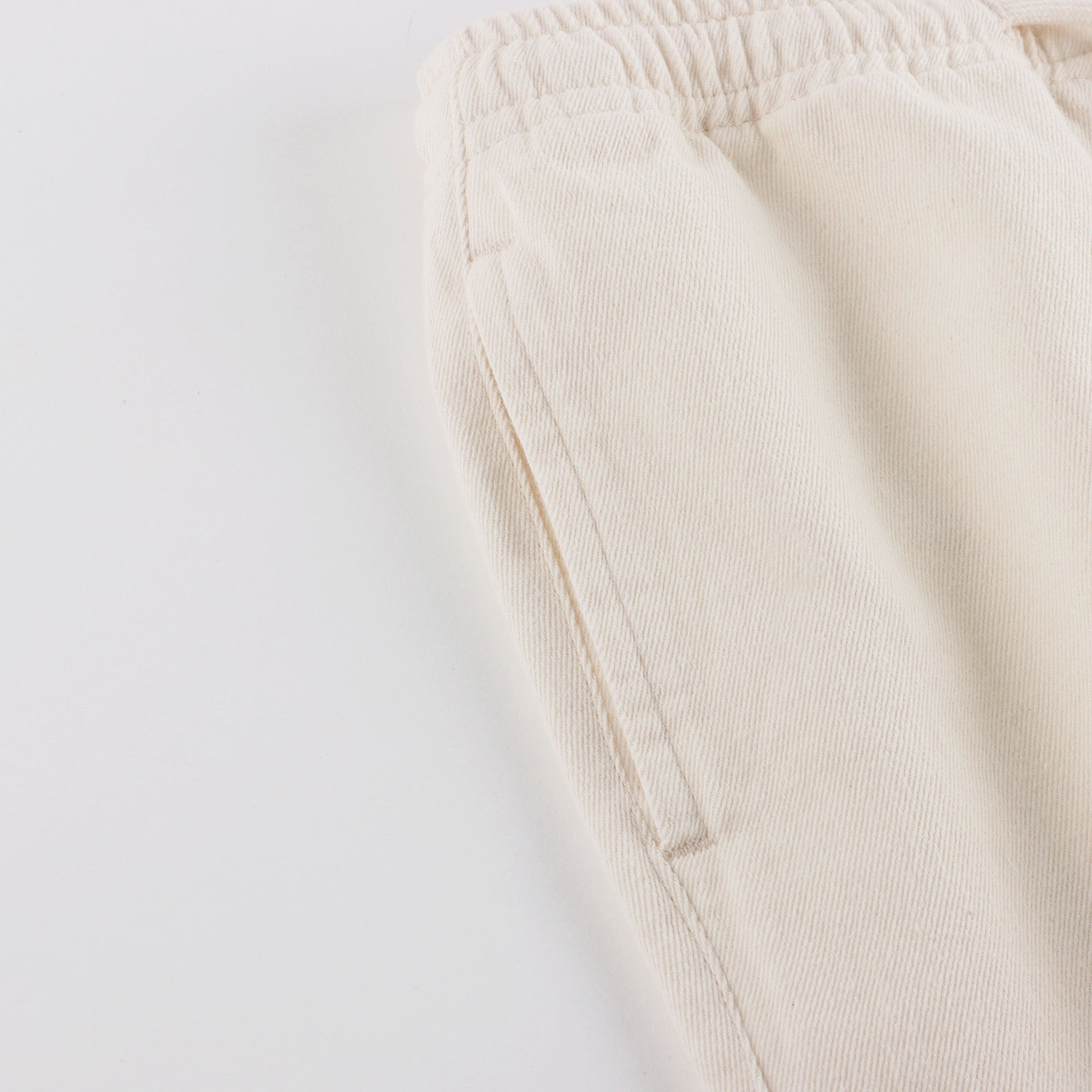 Boys & Girls White Cotton Trousers