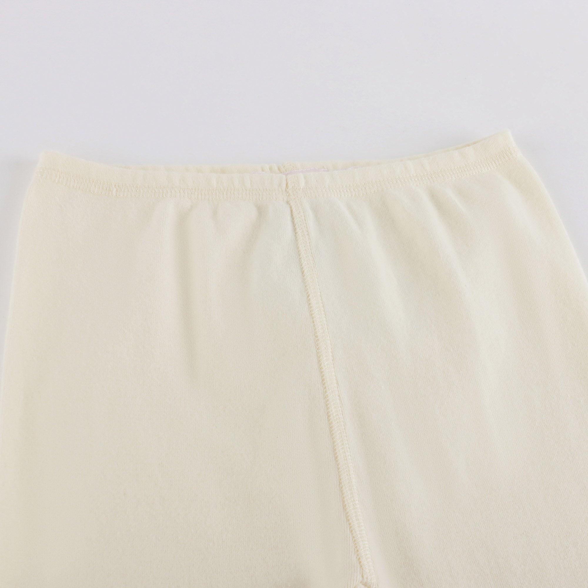 Baby Boys & Girls Pale Yellow Cotton Leggings