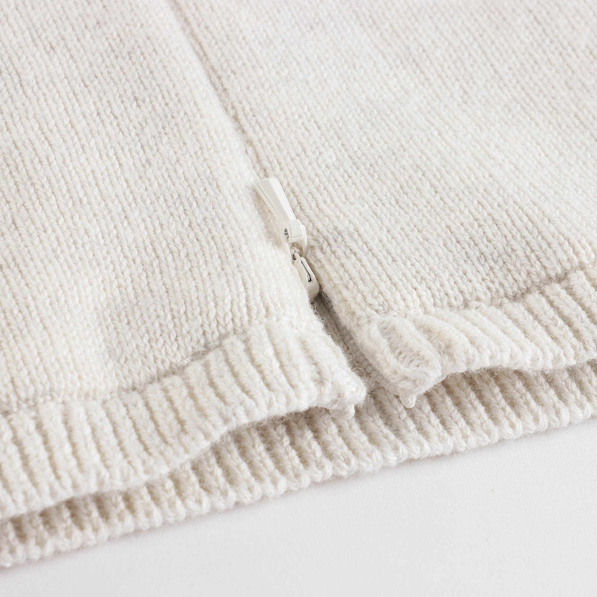Baby Boys & Girls Beige Hooded Sweater