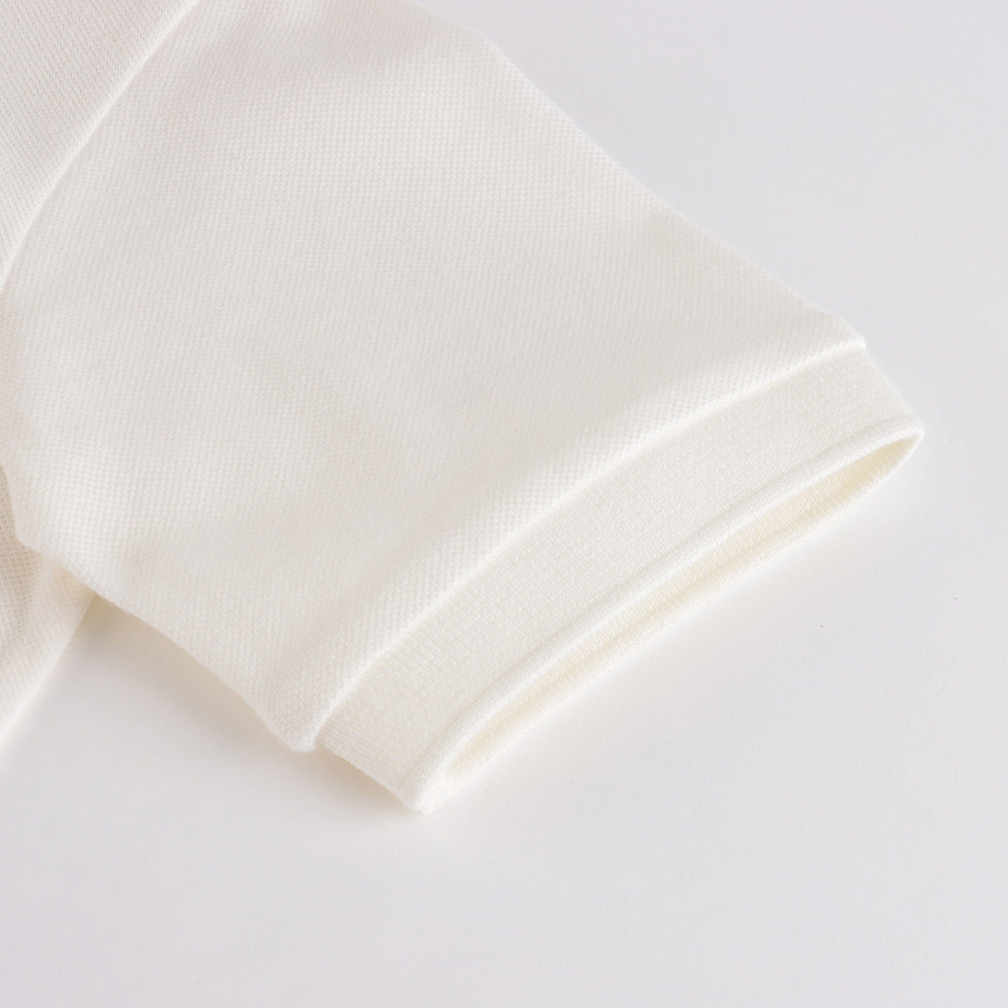 Boys White Cotton Polo Shirt