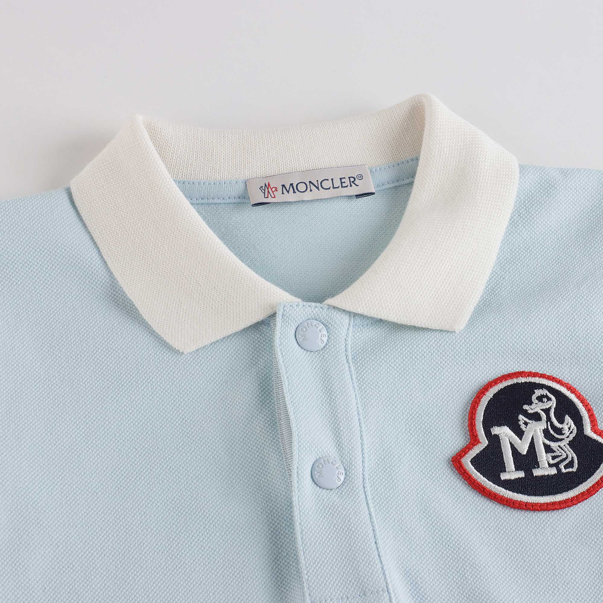 Baby Boys Pale Blue Cotton Polo Shirt