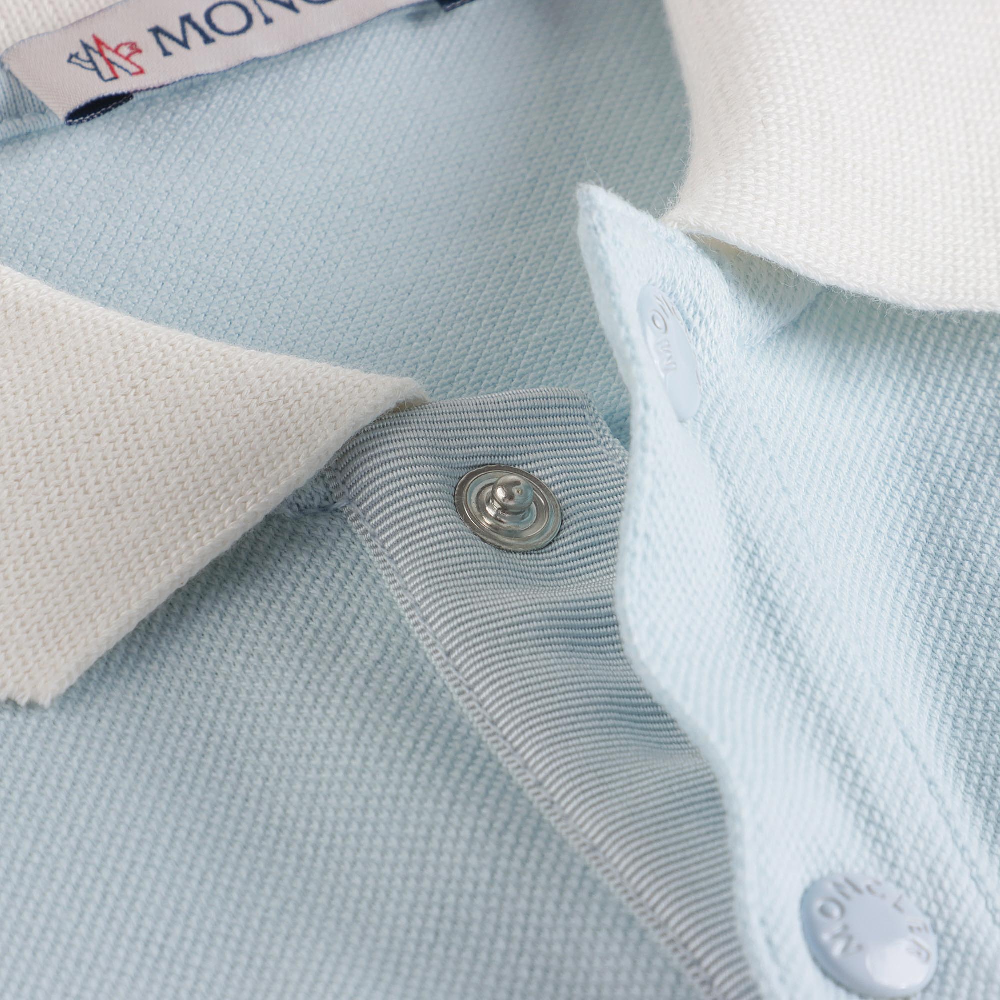 Baby Boys Pale Blue Cotton Polo Shirt