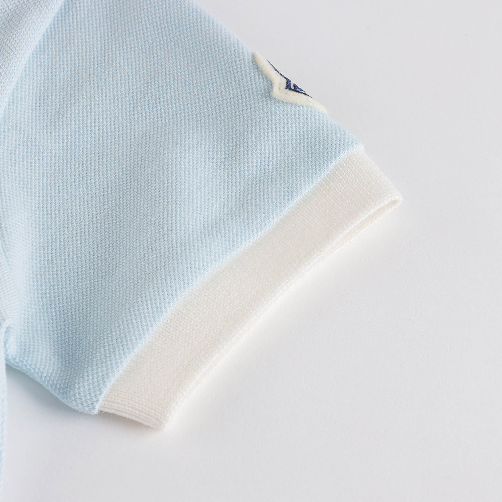 Baby Boys Pale Blue Cotton Polo Shirt