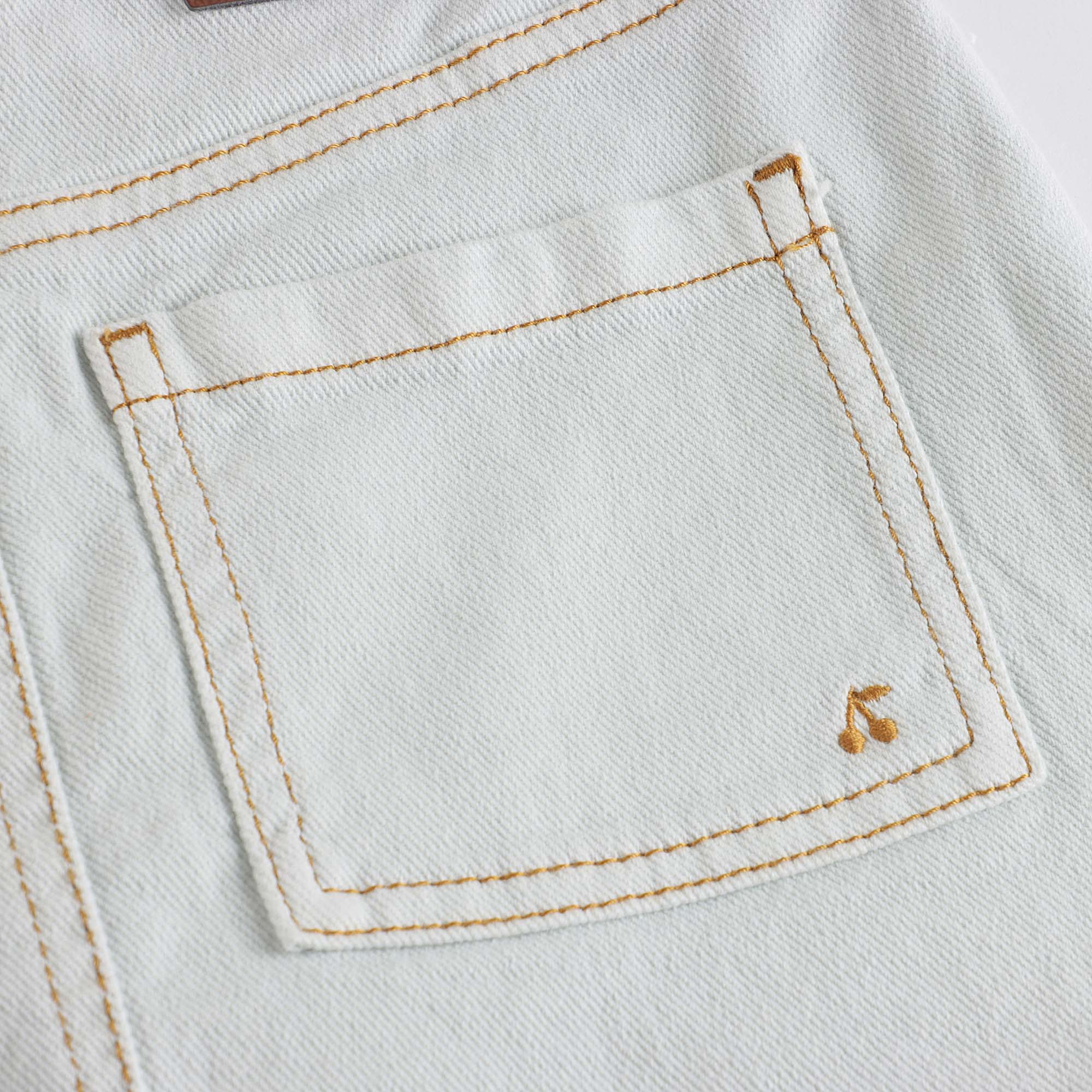 Girls Light Blue Denim Skirt